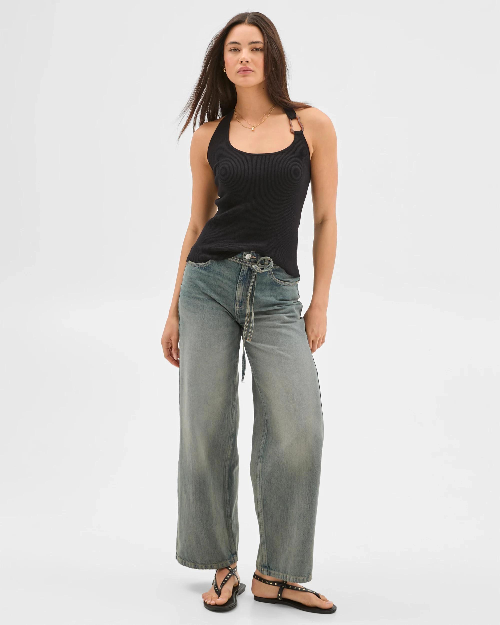 2 Halter Knit Top - Lily Loves BLACK, 2 of 6