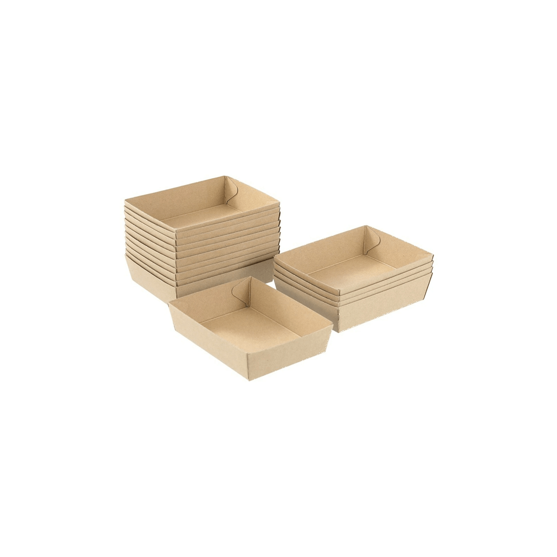 3 15pc Lemon And Lime 18.5cm Eco Kraft Disposable Food/takeaway Serving Tray Plate
 - Natural, 3 of 4