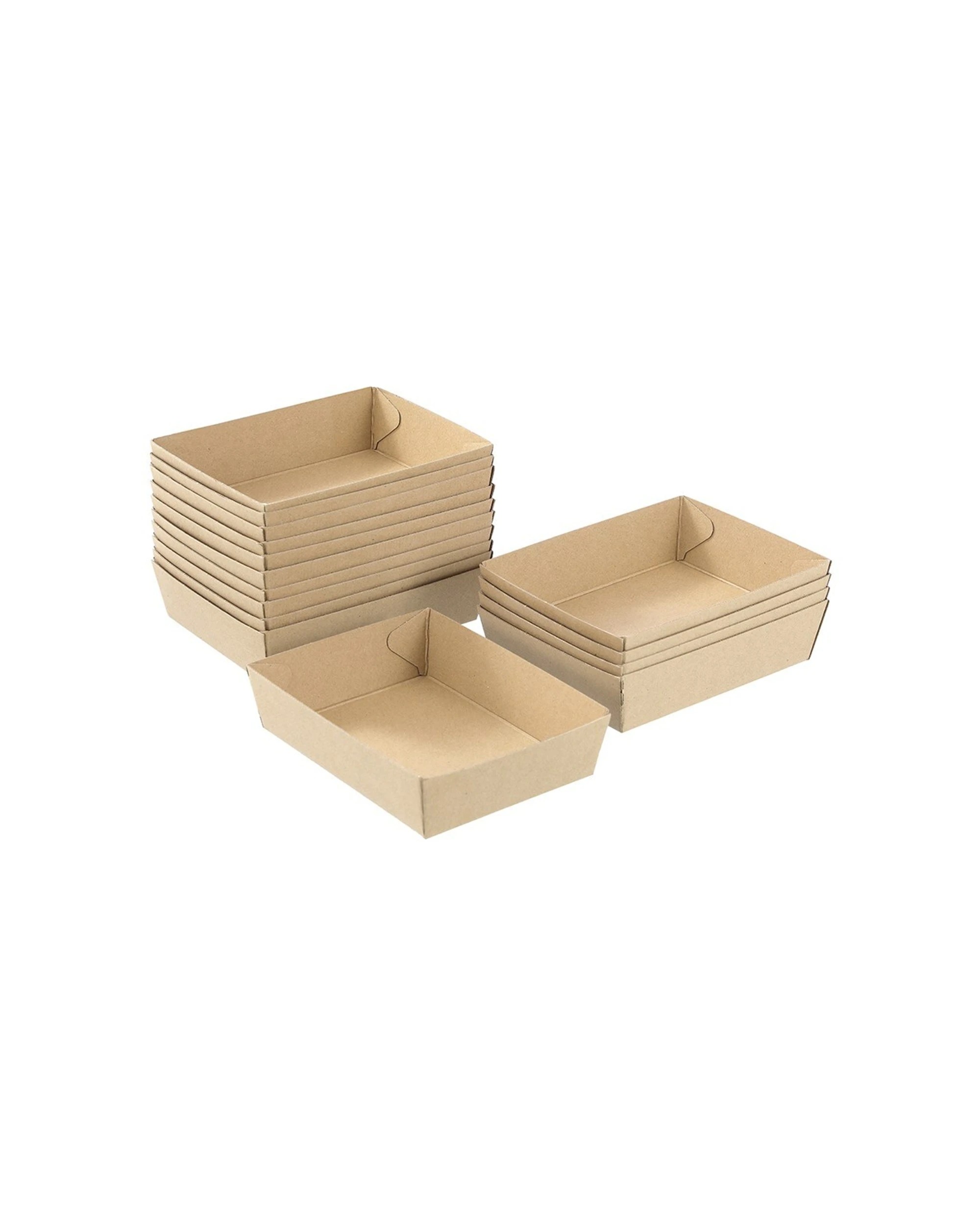 3 15pc Lemon And Lime 18.5cm Eco Kraft Disposable Food/takeaway Serving Tray Plate
 - Natural, 3 of 4