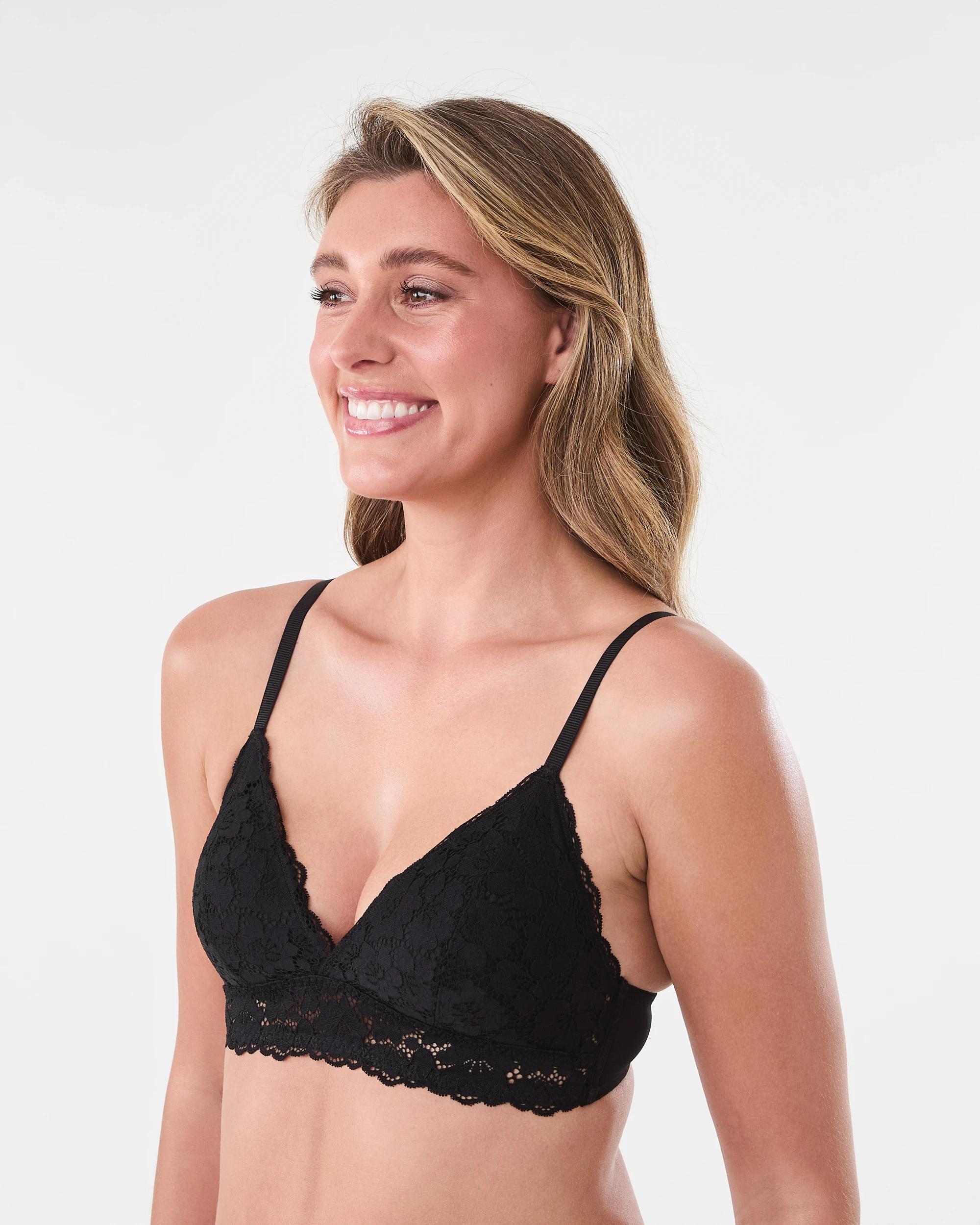 2 Wirefree Lace Bralette Black, 2 of 7