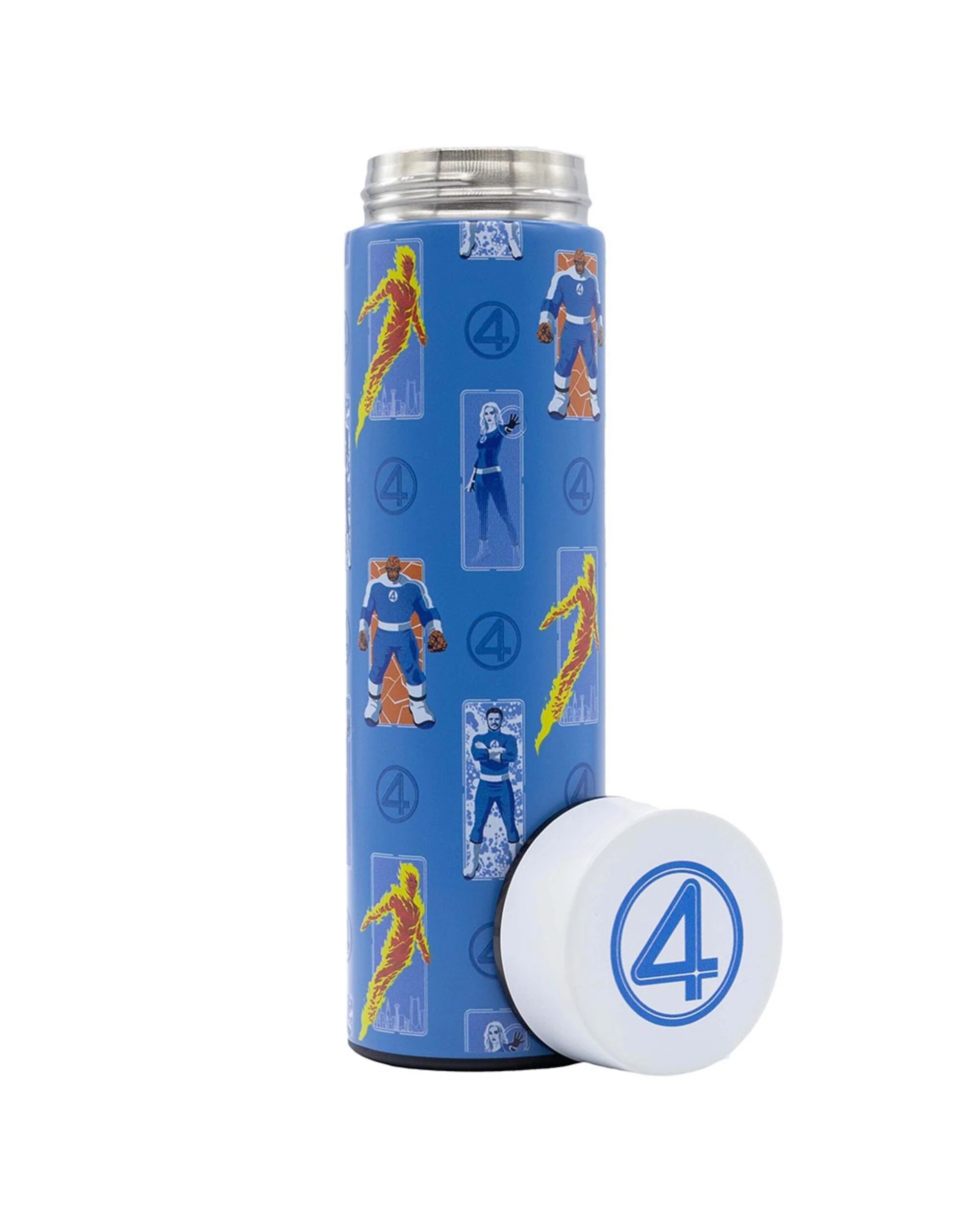 2 Marvel - The Fantastic Four: First Steps Metal Drink Bottle - Blue, 2 of 4
