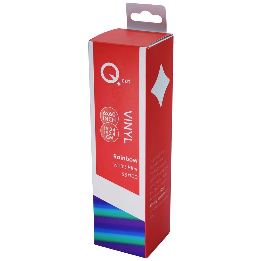 1 Qcut Specialty Vinyl Violet Blue Rainbow, 1 of 3