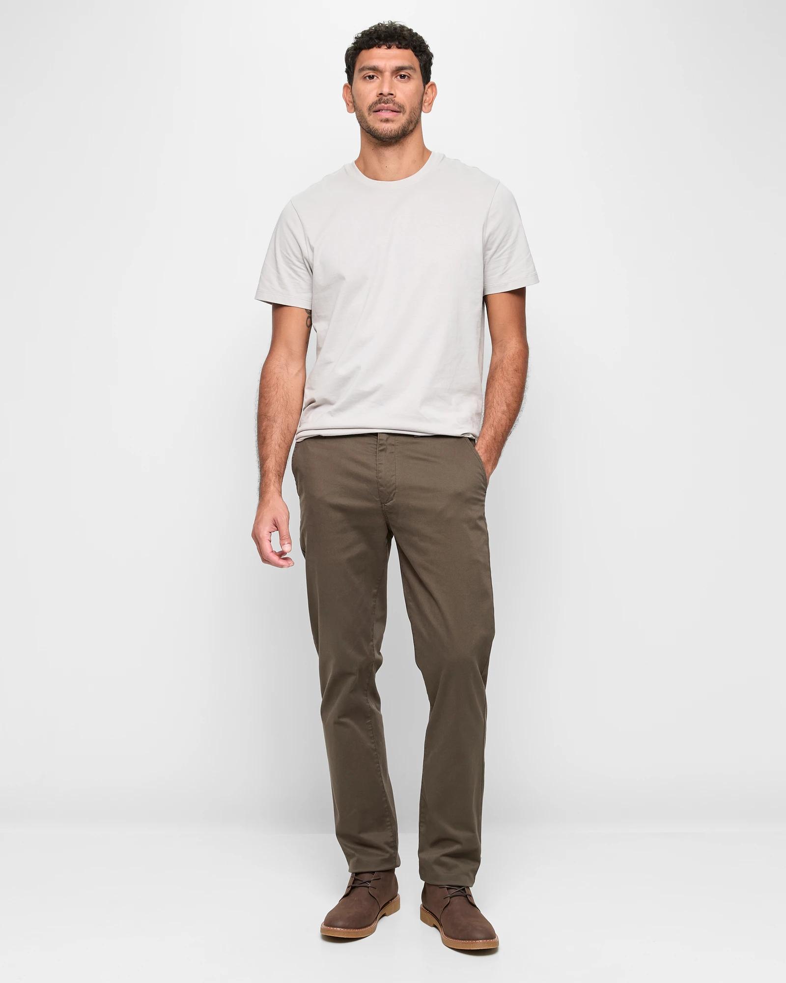 2 Target Straight Chino Pants DARK OLIVE, 2 of 5