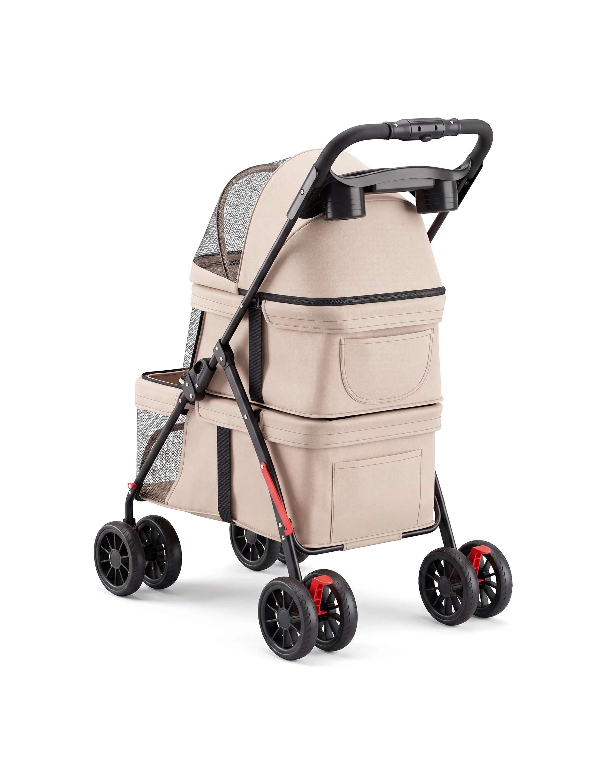 6 Advwin Pet Stroller Pram Dog Cat Carrier Travel Pushchair Foldable, 6 of 9