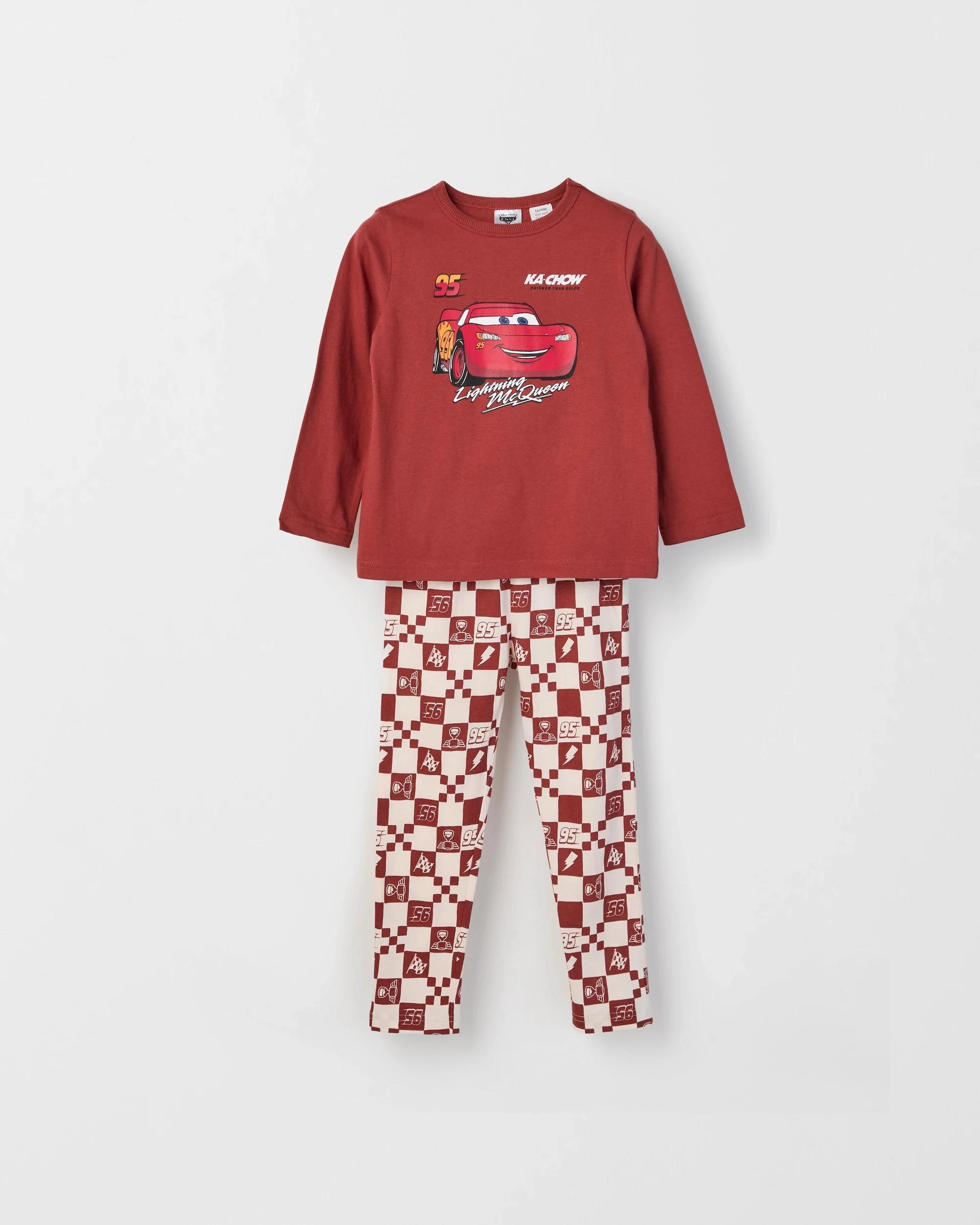 2 Disney Cars Australian Cotton 2 Pack Younger Boys Pyjama Set CARS, 2 of 6