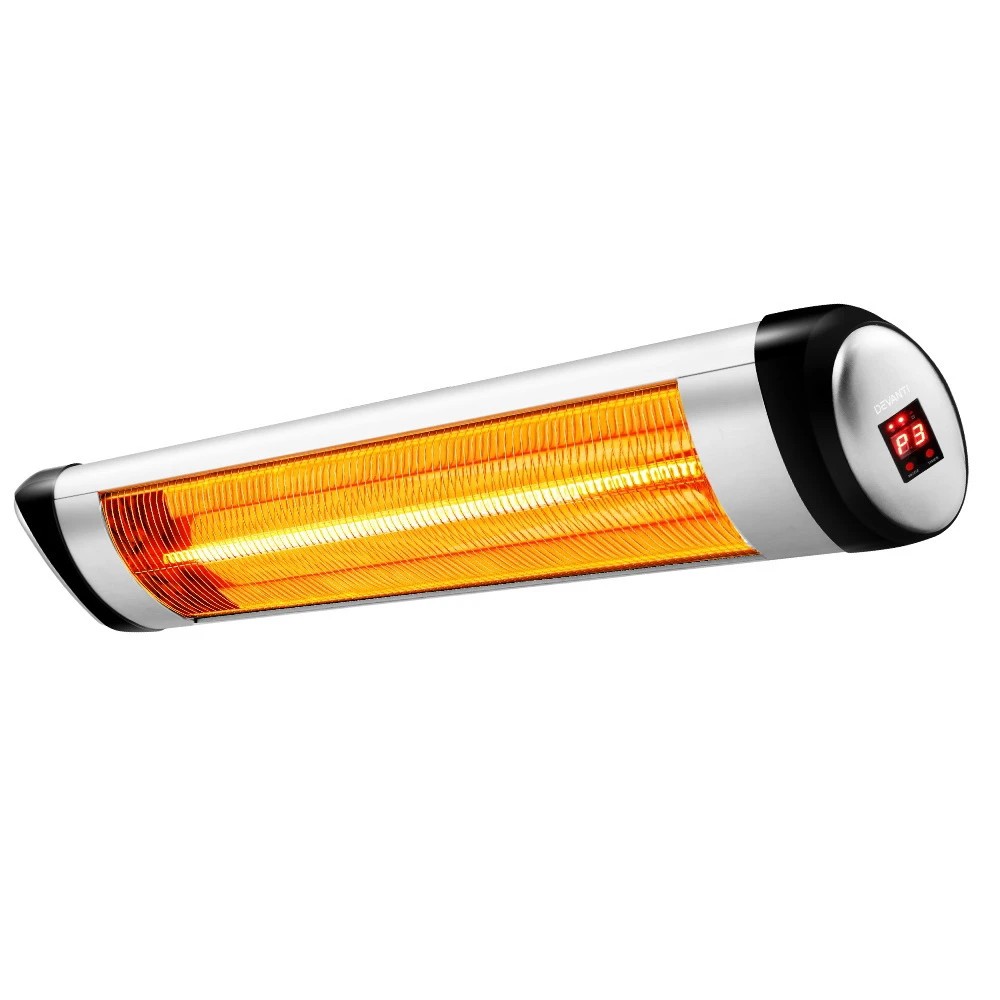 1 Devanti Electric Strip Heater Radiant Heaters - Silver, 1 of 7