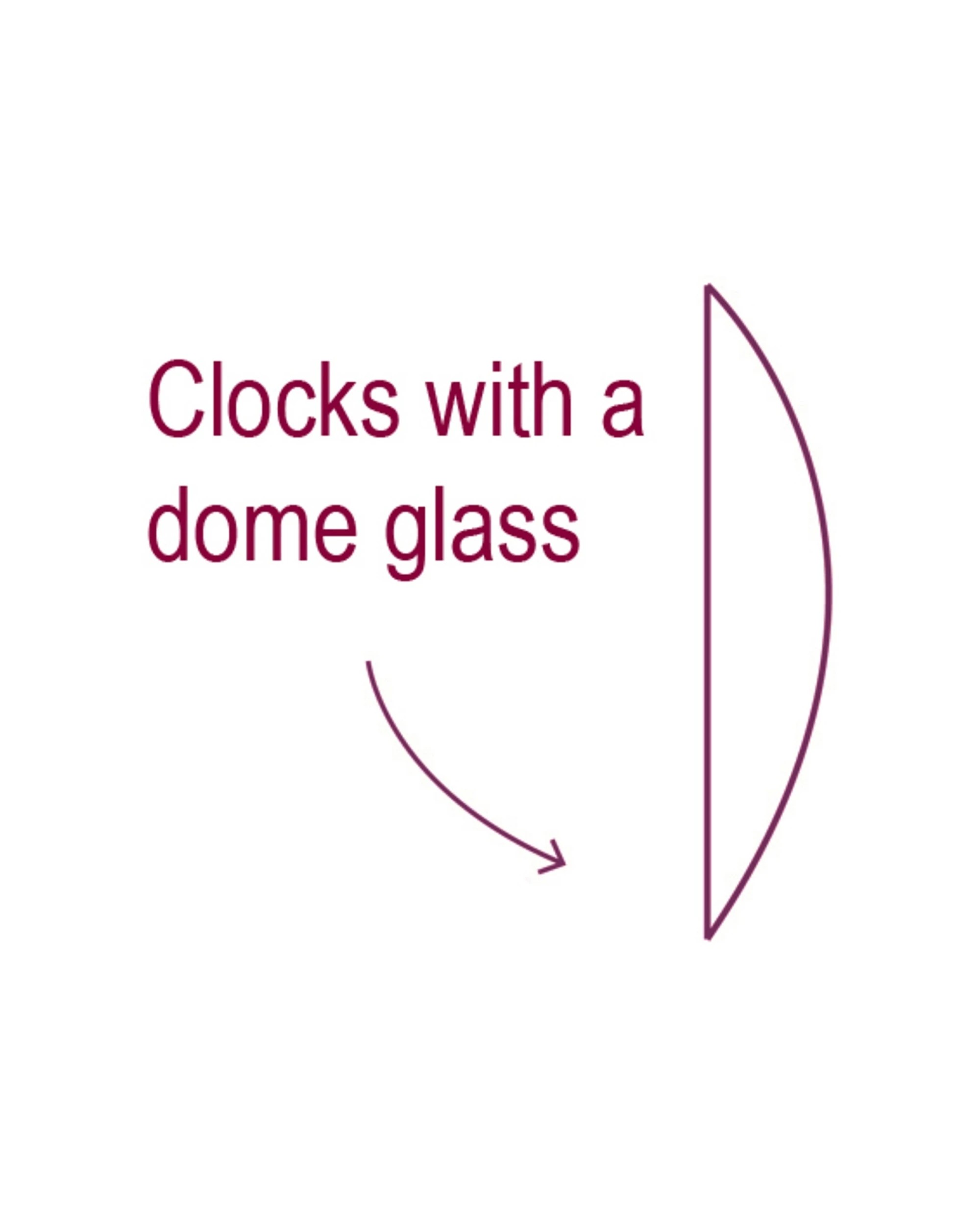 2 LENI Classic 30cm Wall Clock Silent Sweep Dome Glass Lens Easy Read Numbers - White, 2 of 3