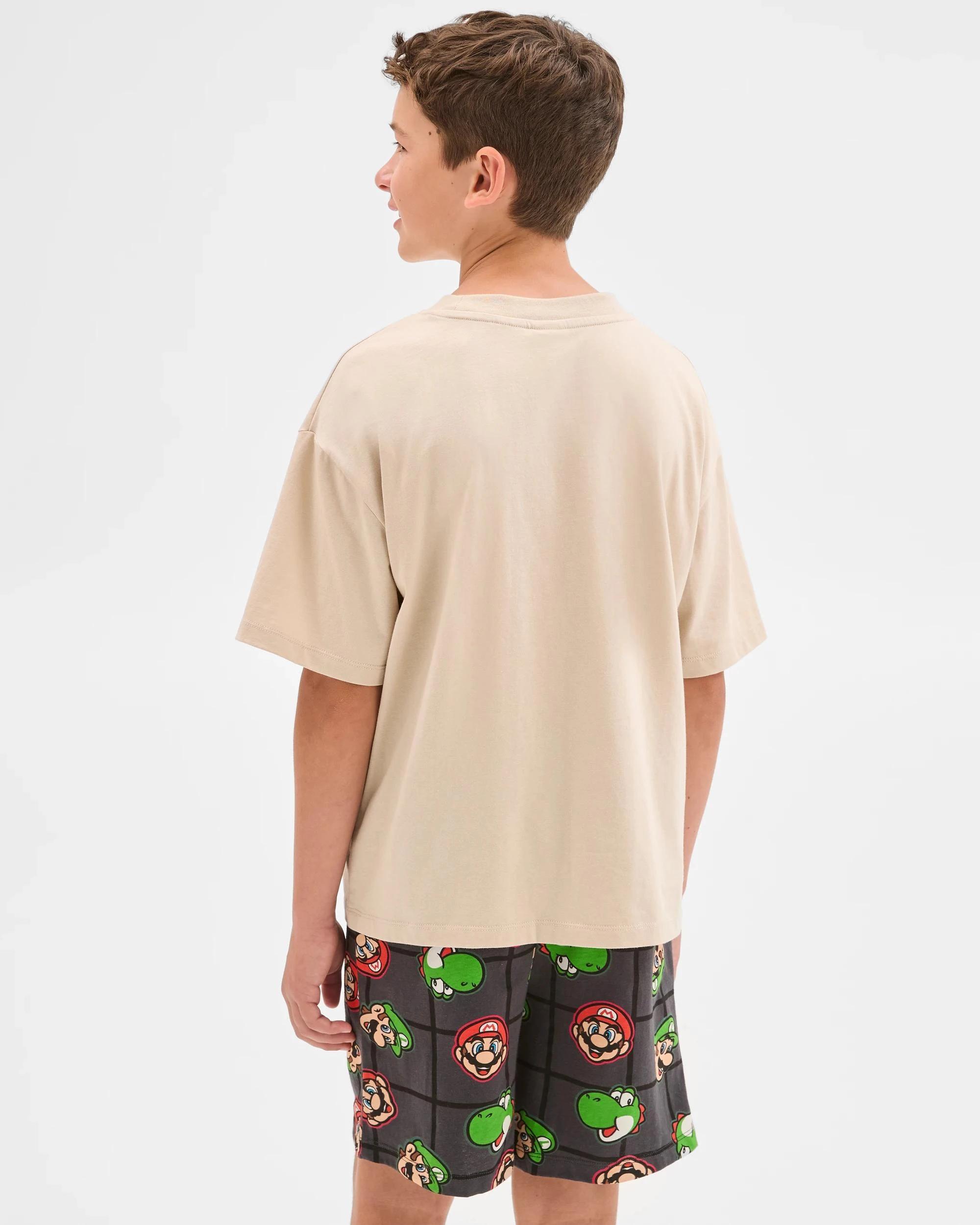 5 Super Mario Australian Cotton Jersey Older Boys Pyjama Set MARIO, 5 of 8