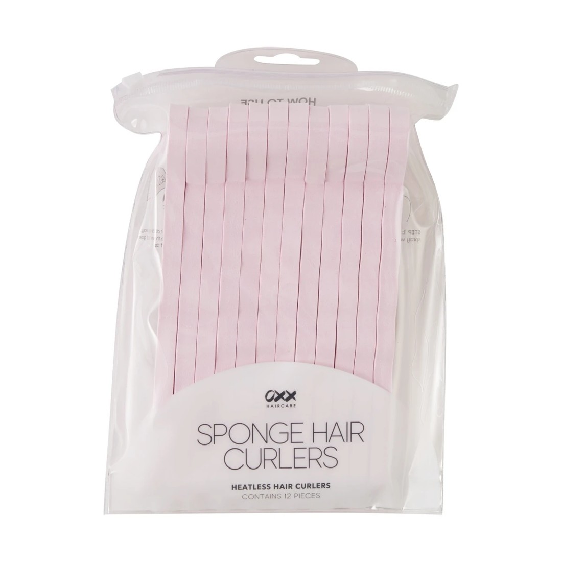 1 OXX Haircare 12 Piece Sponge Hair Curlers - Pink, 1 of 8