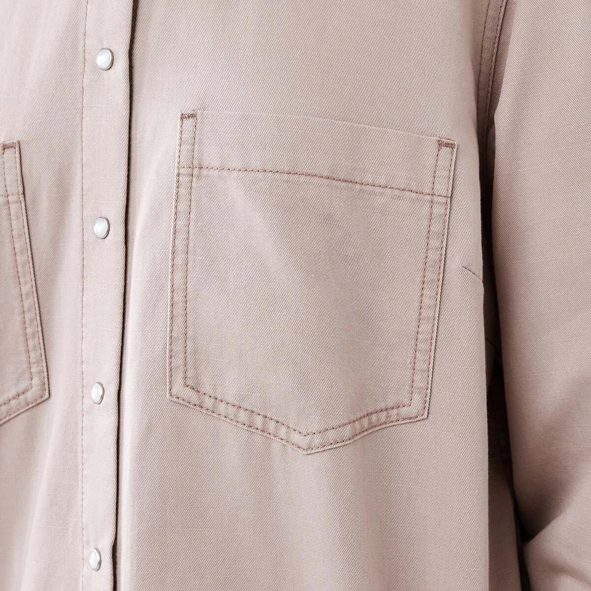 6 Long Sleeve Cotton Slub Shirt Storm Pnk, 6 of 7