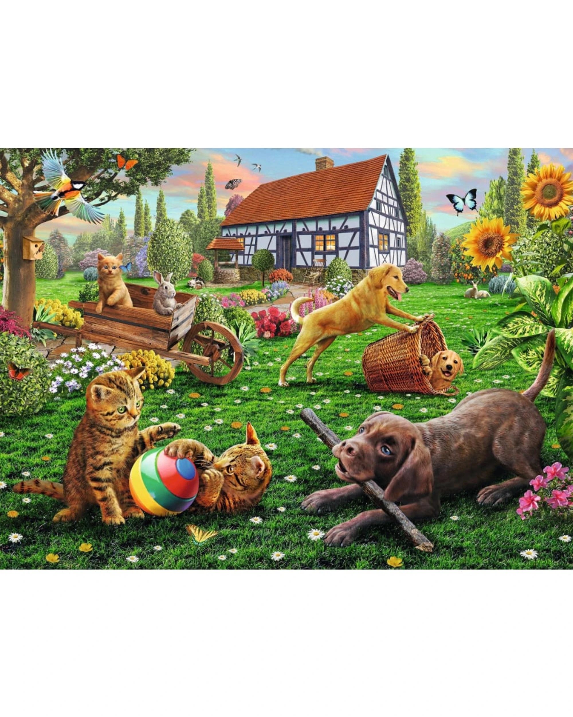 2 Ravensburger Playing in the Yard 200 XXL Piece Jigsaw Puzzle, 2 of 2