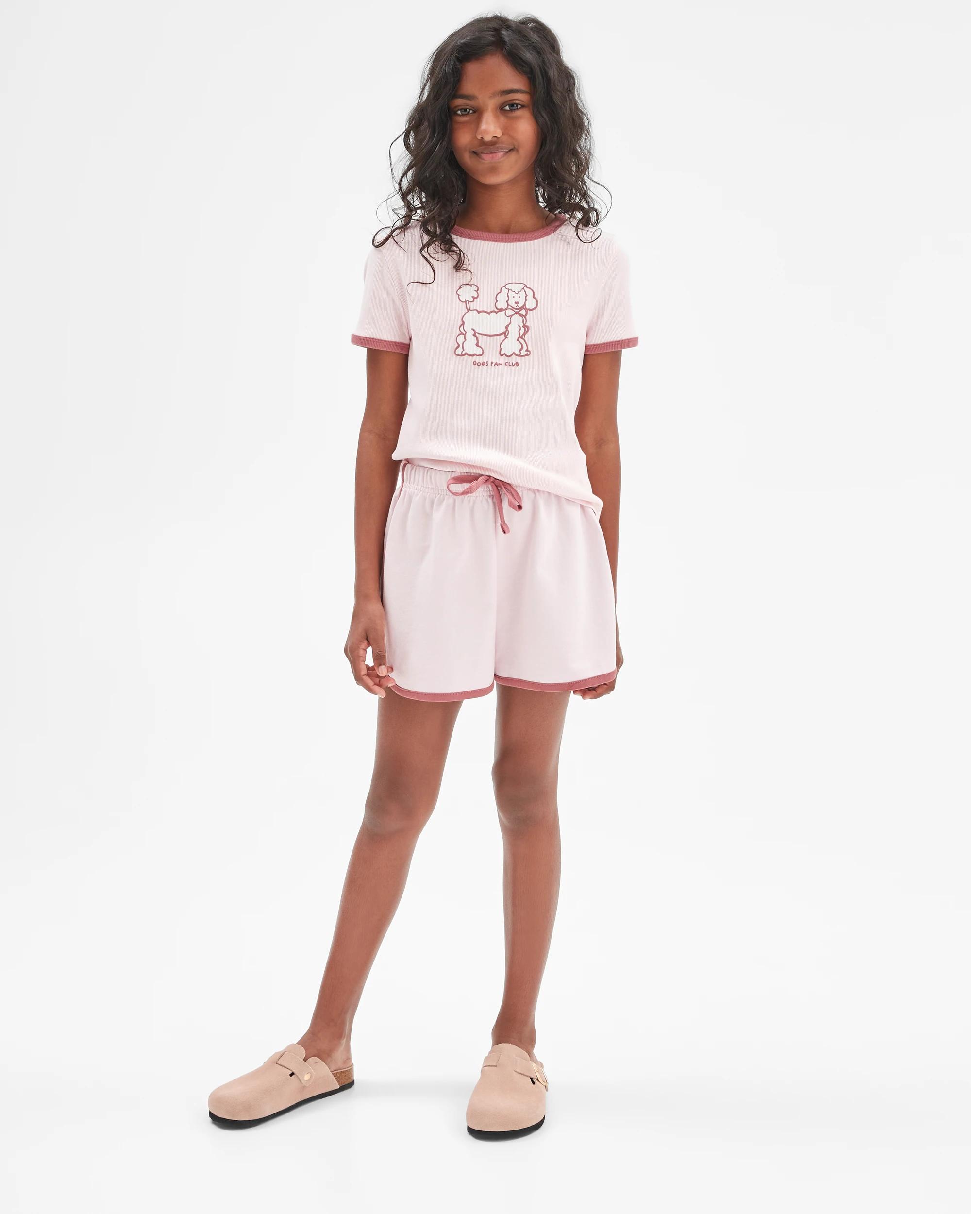 2 Target Australian Cotton Blend Dolphin Hem Shorts PINK, 2 of 6