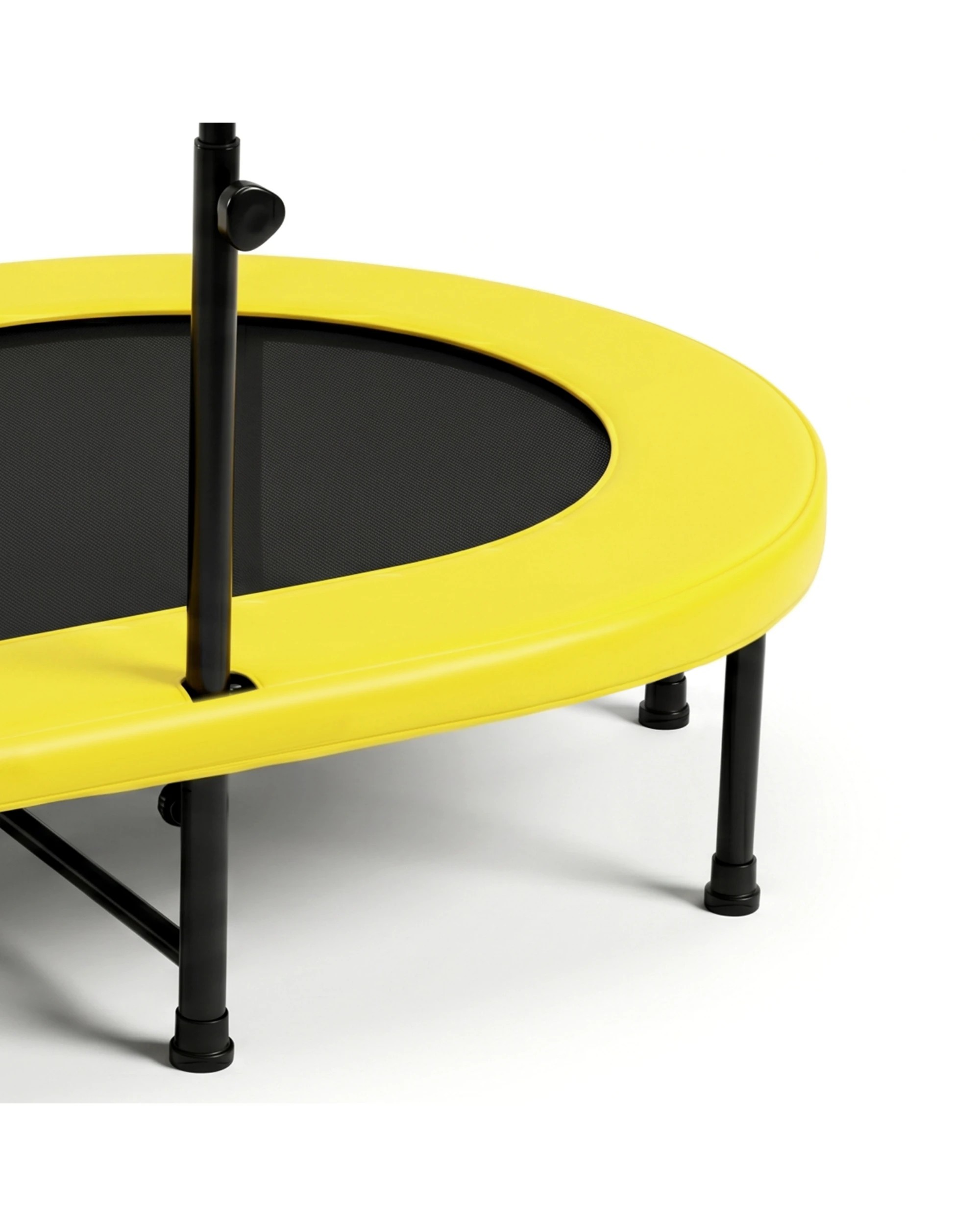 6 Advwin 2-Person Mini Trampoline for Adults Kids 55" Fitness Rebounder with 5-Level Adjustable Handle, Max Load 150kg, 6 of 8