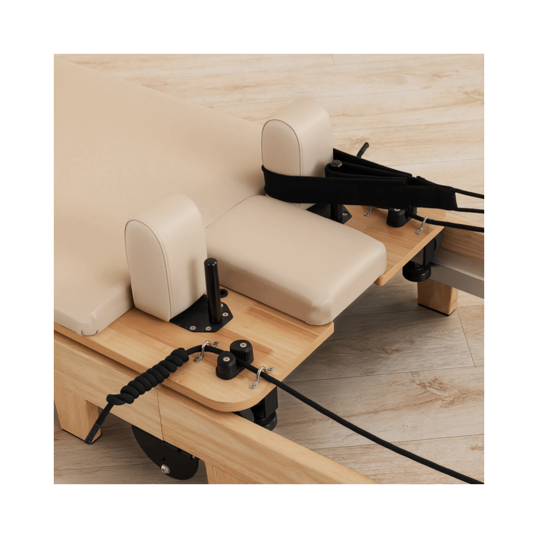 9 Powertrain Selina Pilates Reformer Machine Wooden Folding Multifunctional Home Gym, 9 of 9