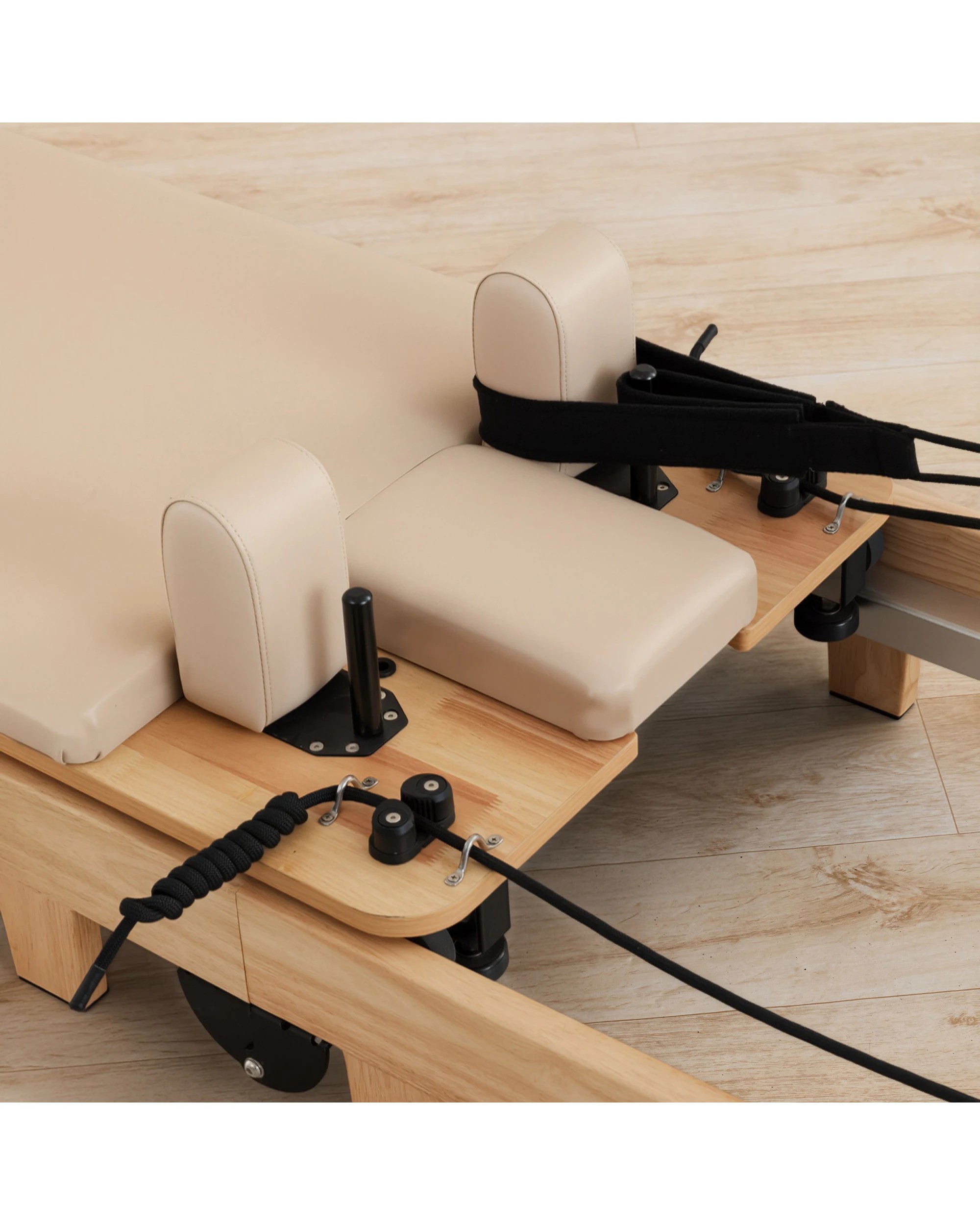 9 Powertrain Selina Pilates Reformer Machine Wooden Folding Multifunctional Home Gym, 9 of 9