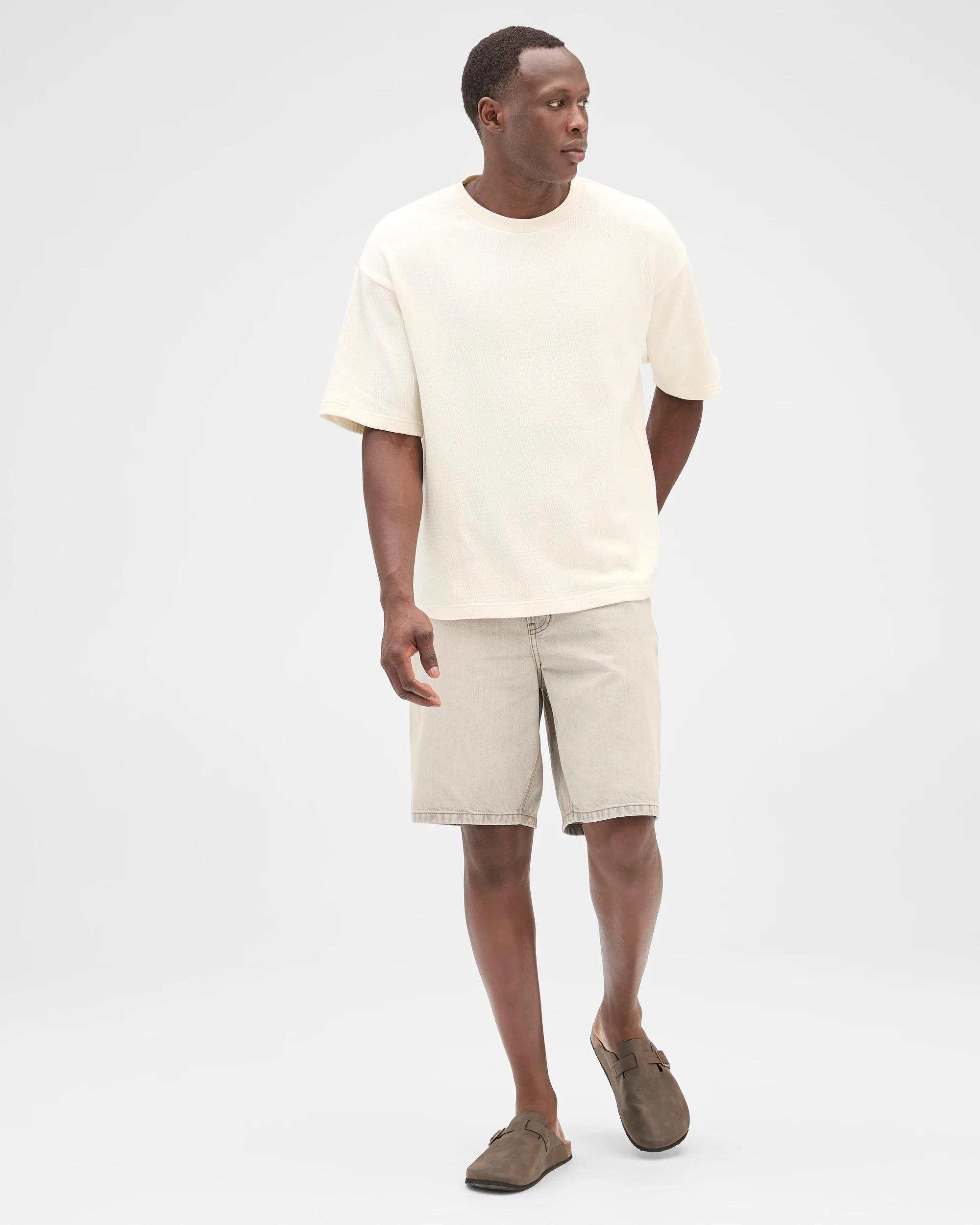 1 Commons Australian Cotton Heavyweight Oversized T-Shirt CLOUD WHITE, 1 of 5