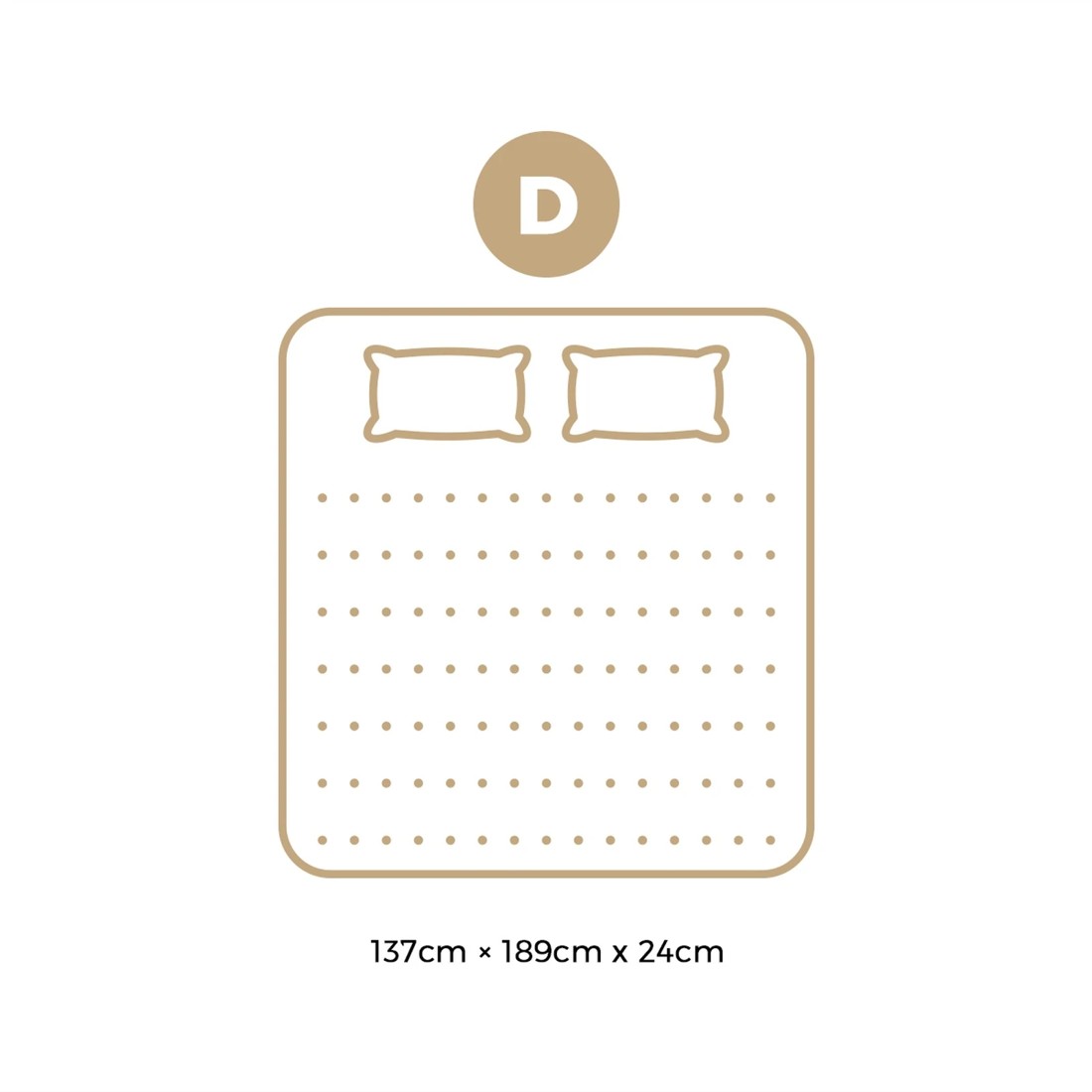 2 Bedra Bedding Double Mattress Tight Top Foam Pocketed Springs Anti-disturbance 24cm - Multi, 2 of 7