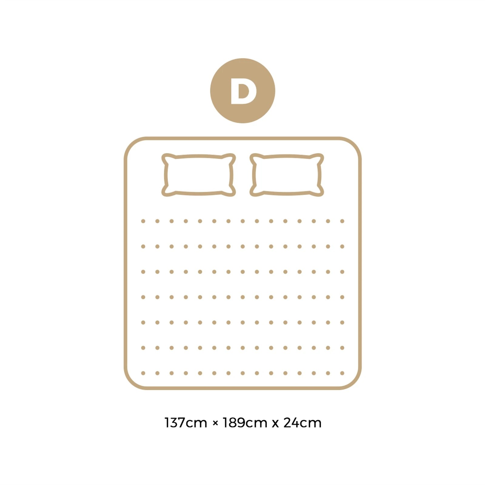 2 Bedra Bedding Double Mattress Tight Top Foam Pocketed Springs Anti-disturbance 24cm - Multi, 2 of 3