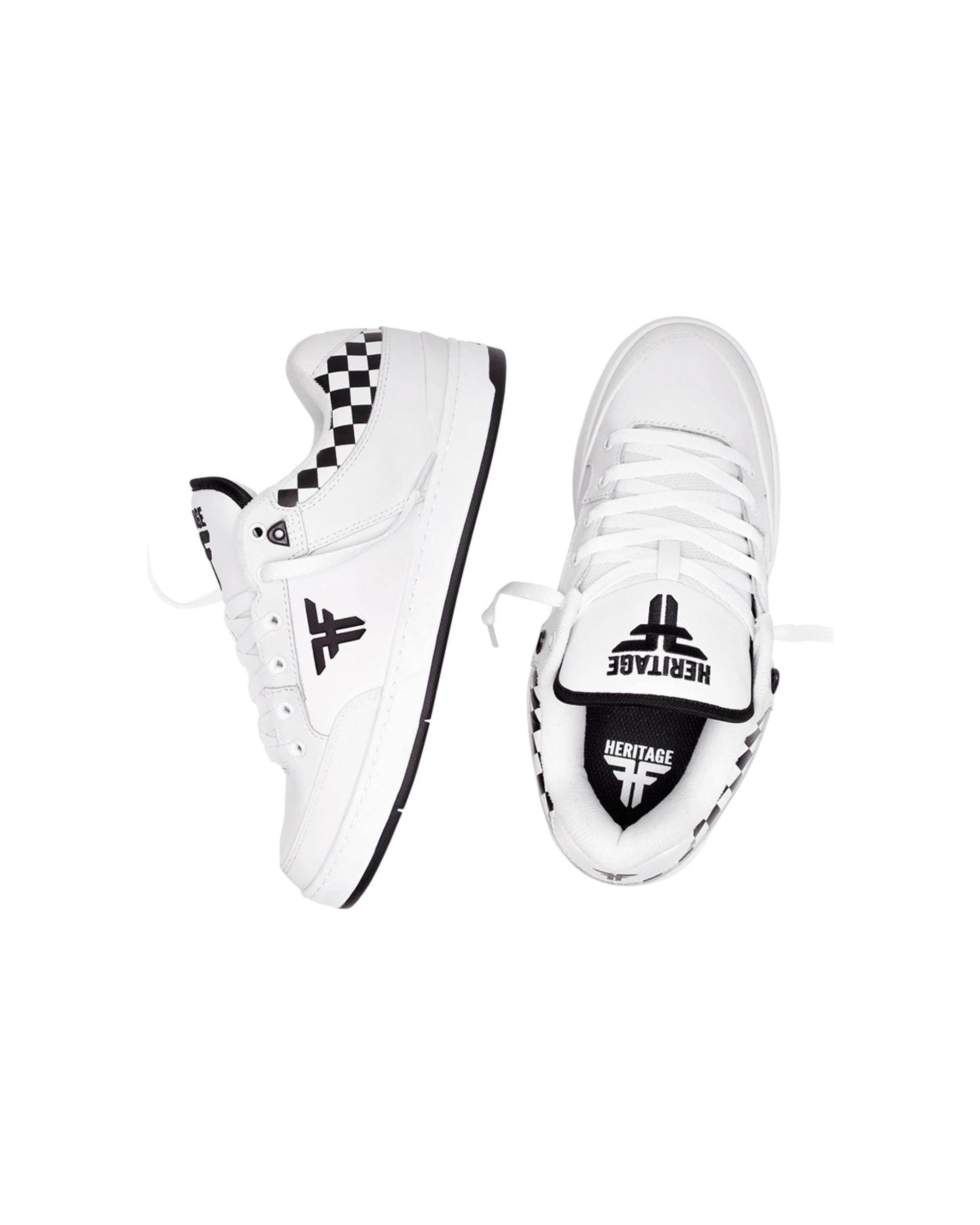 3 Fallen Footwear Heritage Skate Men's Shoe Cupsole Performance Wear WHITE/BLACK/CHECKER, 3 of 6