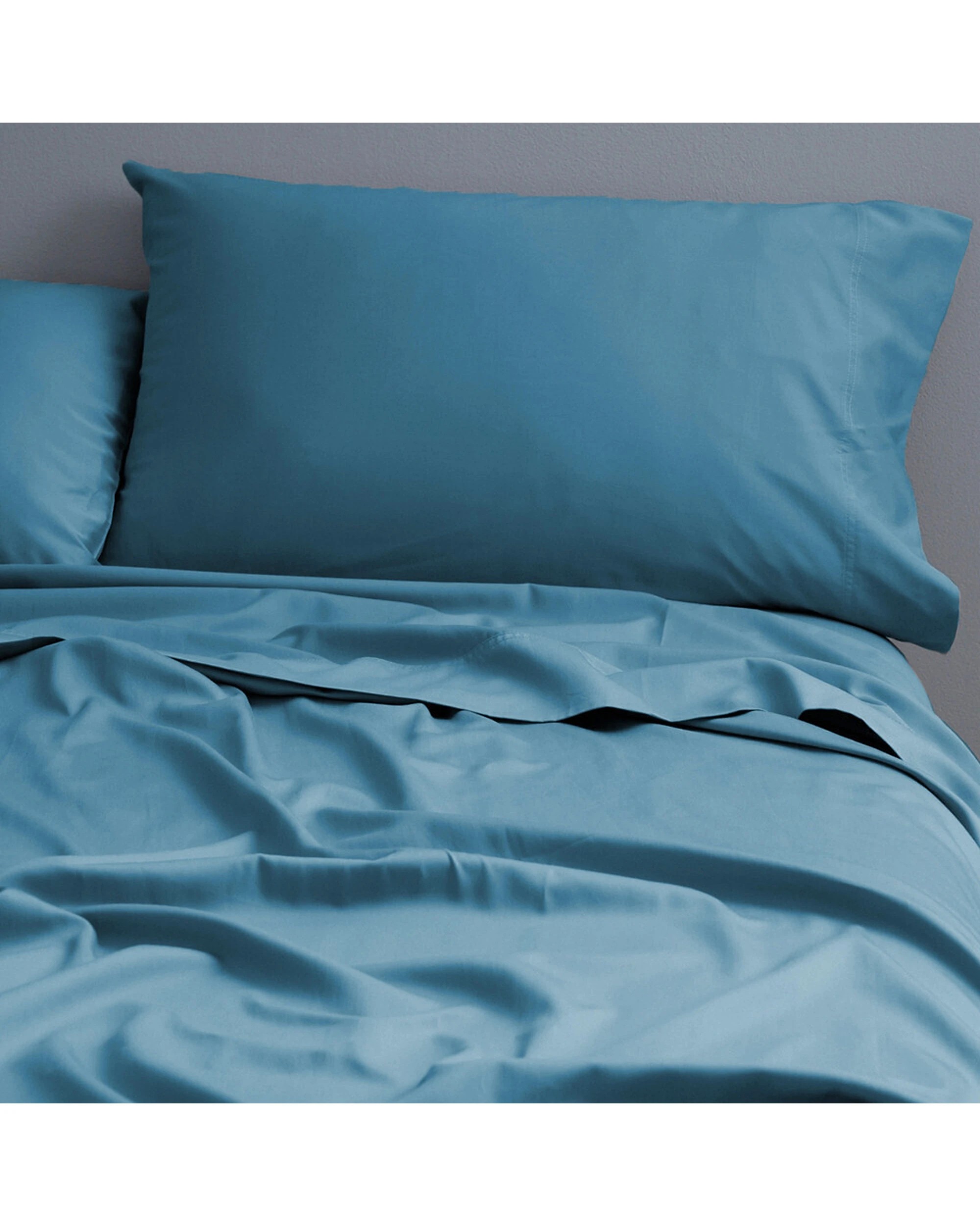 1 Canningvale Carrara Bed Fitted Sheet Set Alessia Bamboo Cotton - Queen Bed - Black, 1 of 3