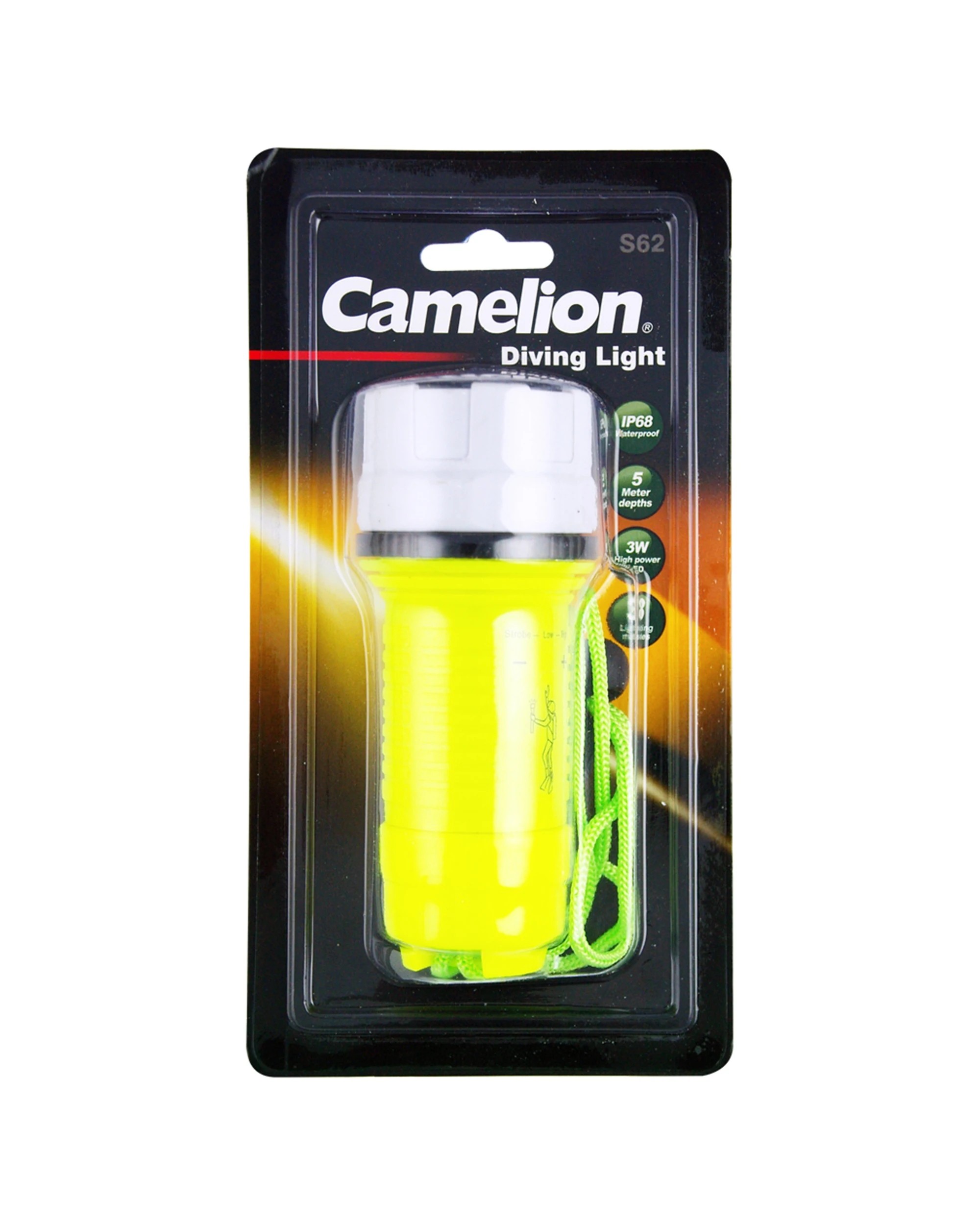 2 Camelion 5M Waterproof Diving Torch 3W LED - Yellow, 2 of 2