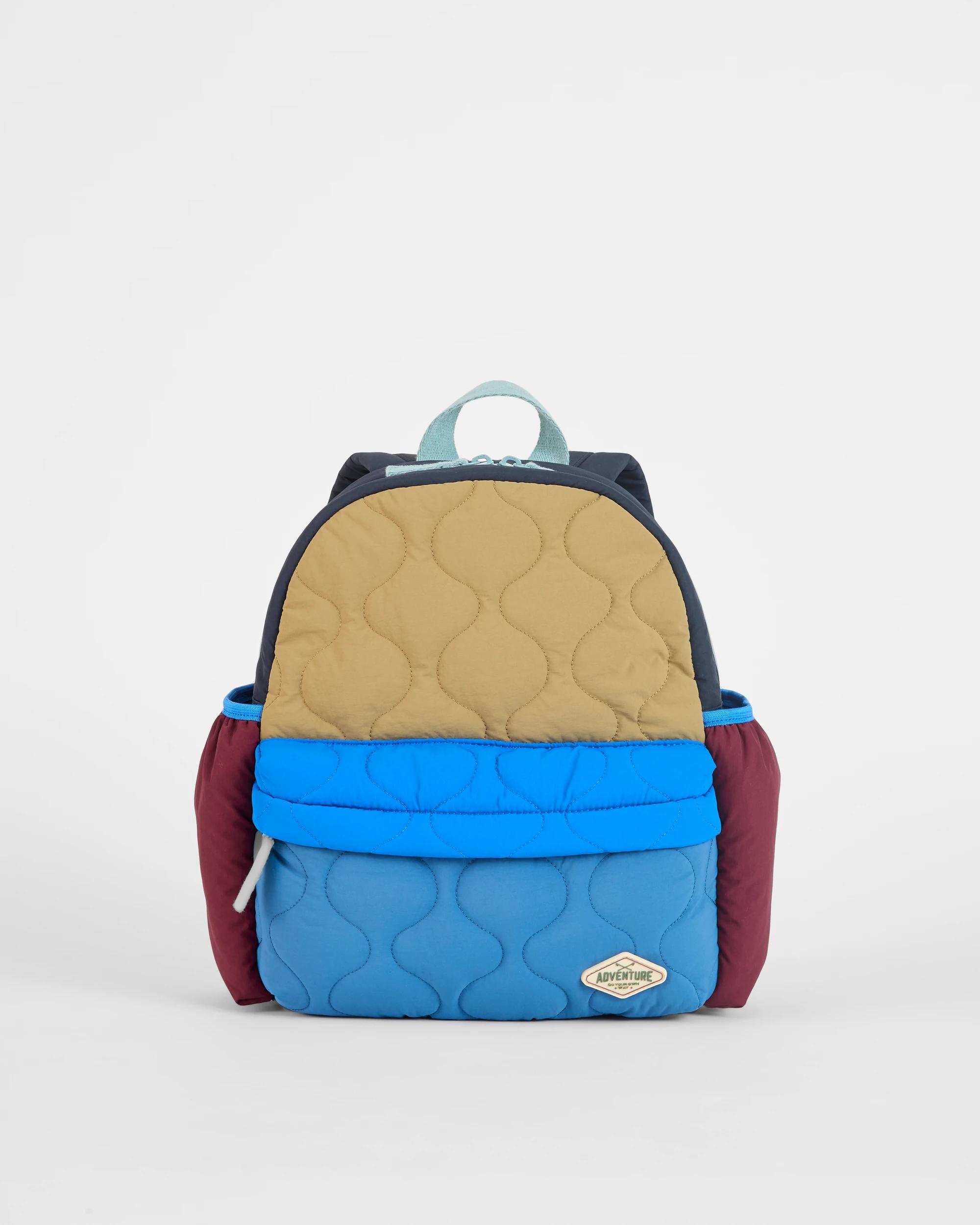 1 Target Kids Quilted Colour Block Backpack BLUES, 1 of 2