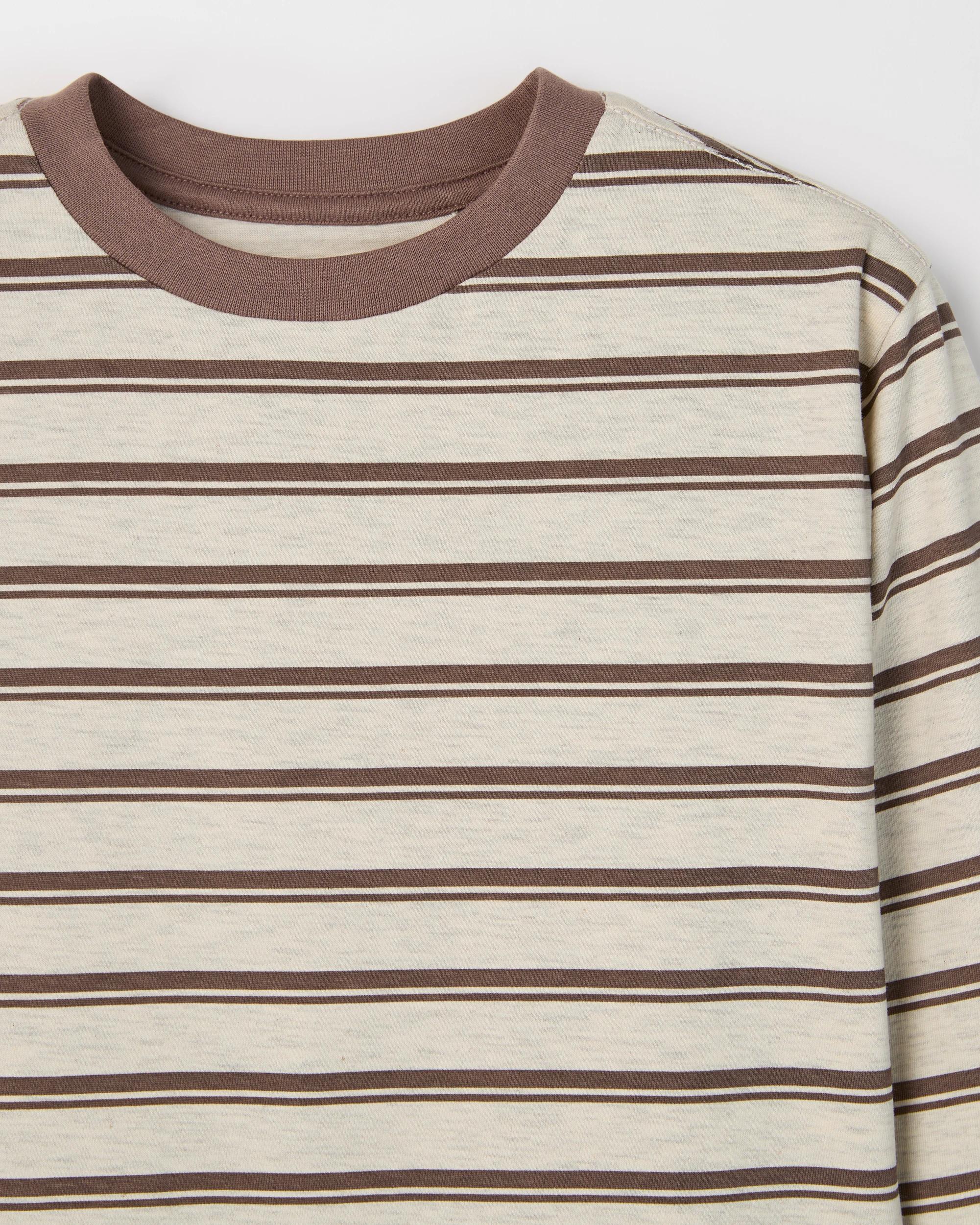 5 Target Kids Australian Cotton 3 Pack Long Sleeve T-Shirts TAN, 5 of 5