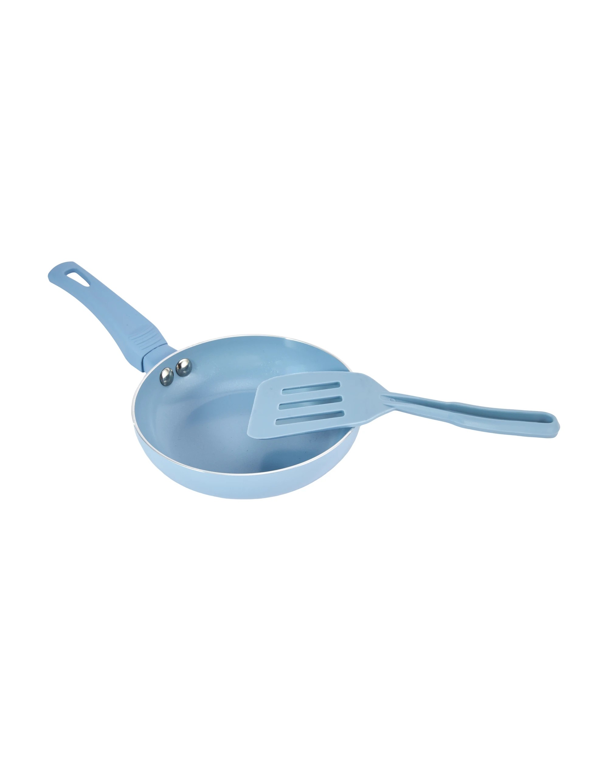 1 14cm Mini Fry Pan with Egg Flip - Blue, 1 of 10