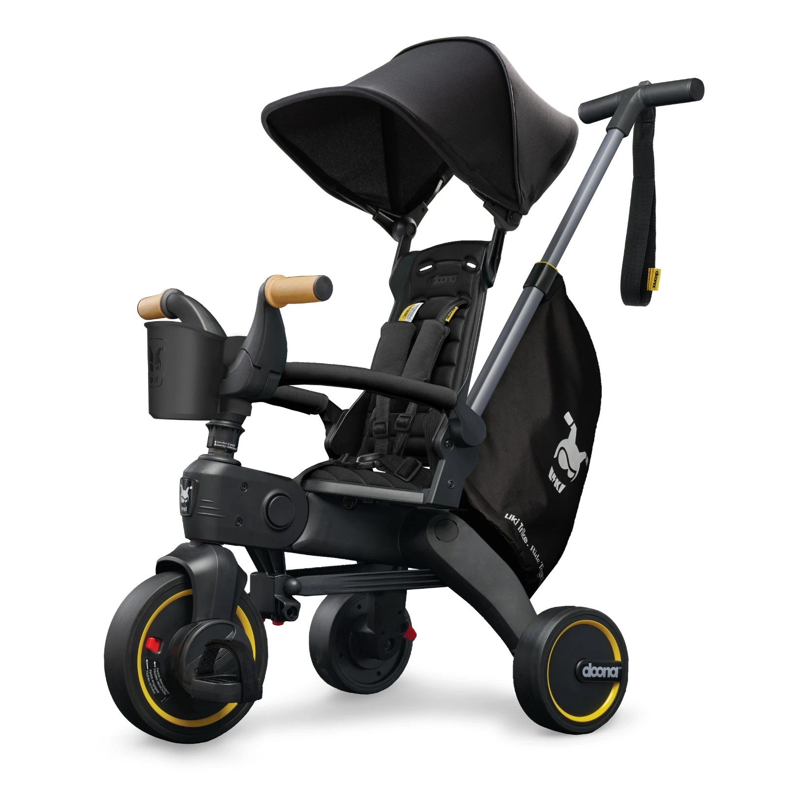 1 Doona Liki Trike S5 Nitro - Black, 1 of 6