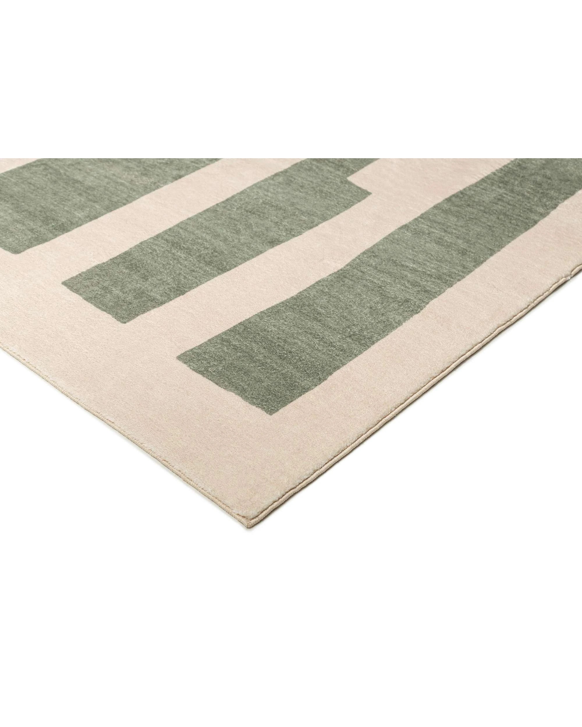 4 Loopsie Edenwald Printed Washable Rug-180cm x 120cm - Green, 4 of 8