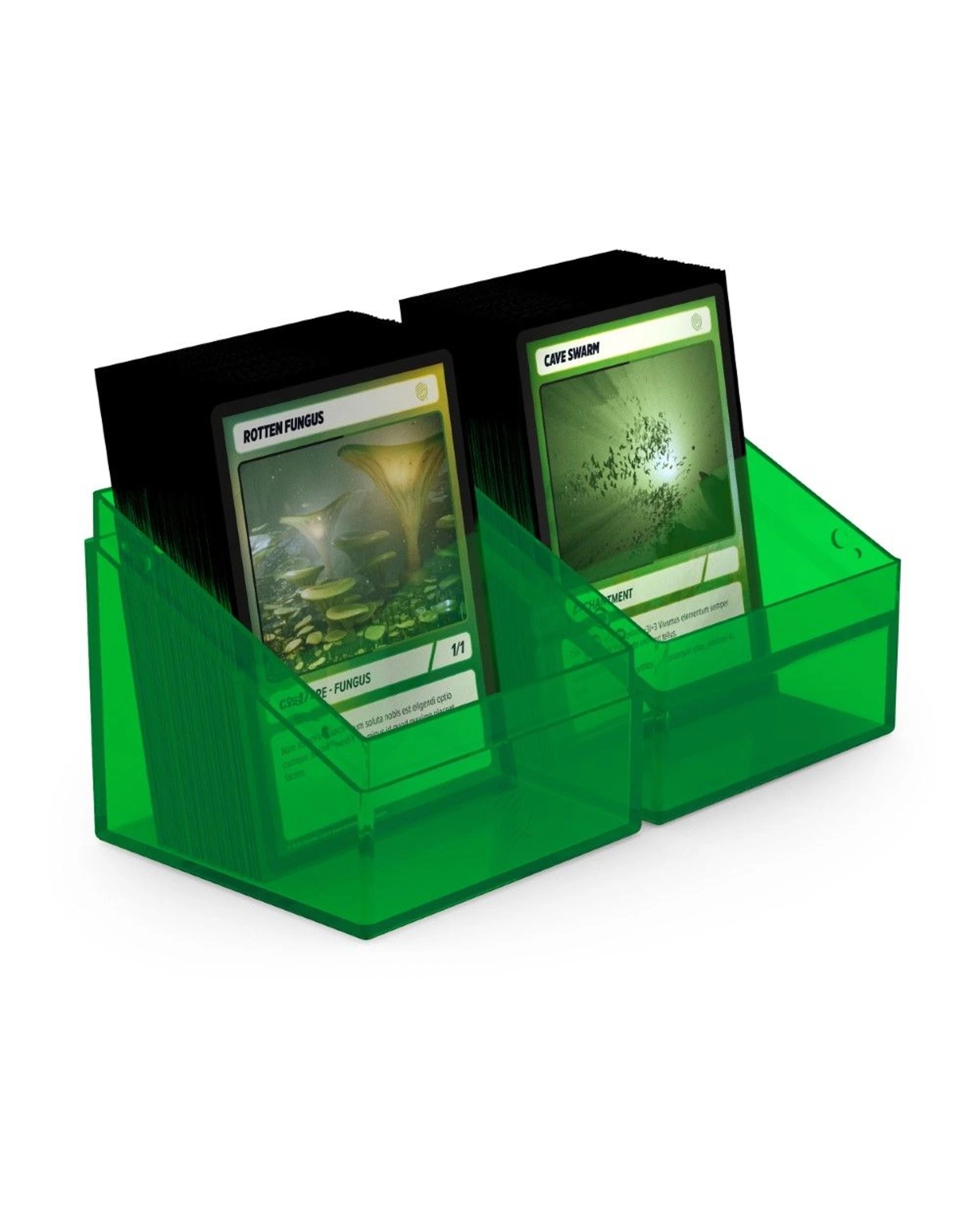 3 Ultimate Guard Boulder 100+ Clear Deck Case - Emerald - Green, 3 of 3