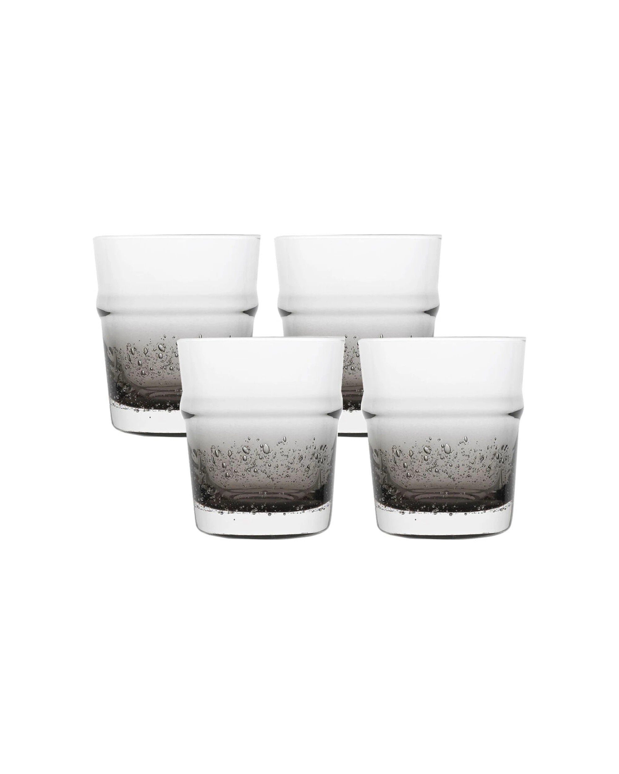 1 Ecology 4pc Dion 260ml Hi Ball Tumbler Glassware Soda Glass Set - Grey, 1 of 3