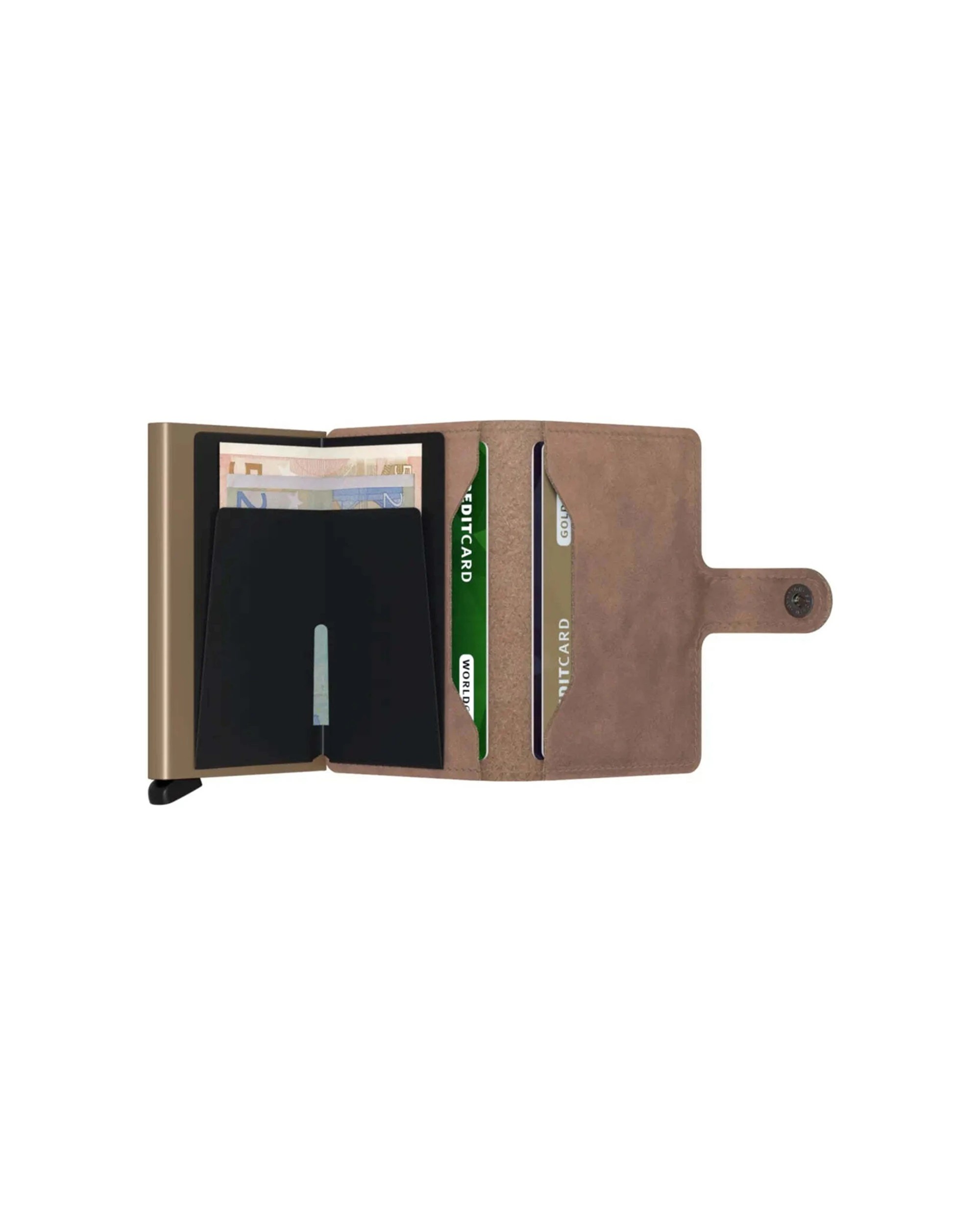 3 Secrid Miniwallet Compact RFID Wallet Protection Vintage Taupe - Brown, 3 of 5