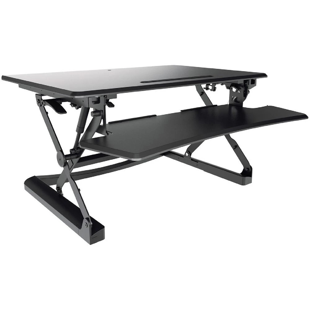 1 Stilford Professional Sit Stand Adjustable Desk Riser Black Desks, Tables and Workstations, 1 of 10