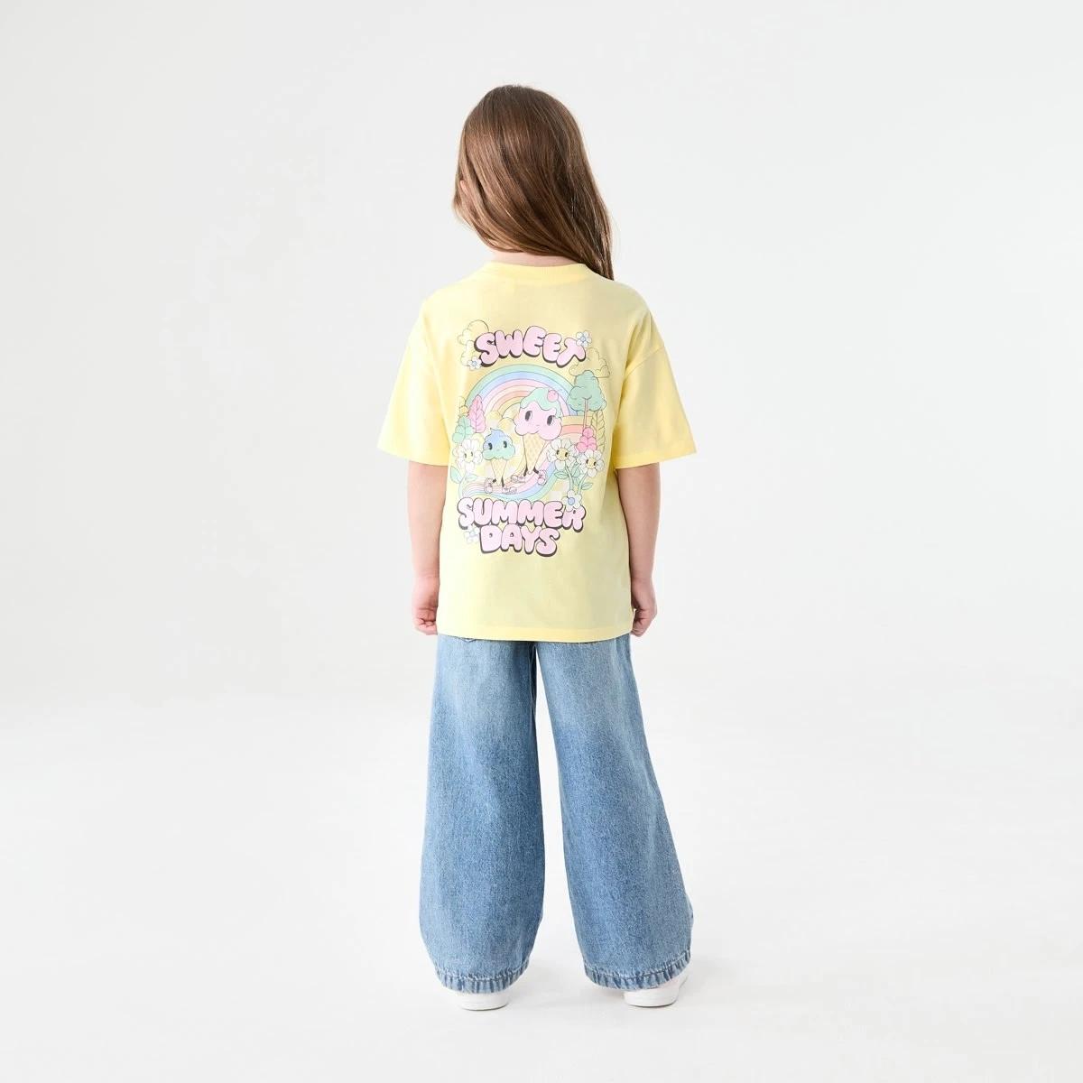 7 Short Sleeve Oversized Print T-shirt SWEET SUMMER DAYS BUTTER, 7 of 7