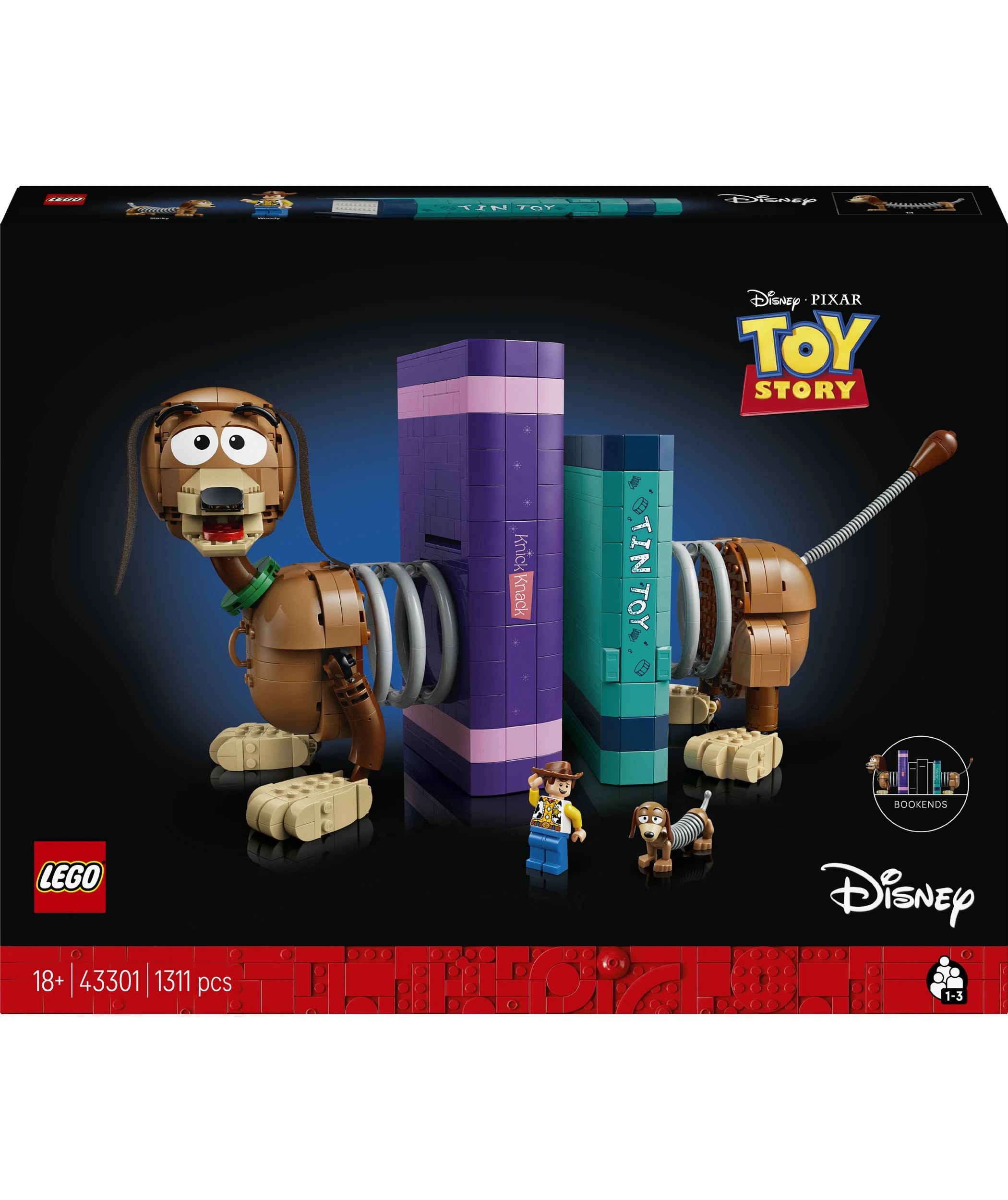 1 LEGO Disney Pixar Toy Story Slinky Dog Bookends 43301, 1 of 10