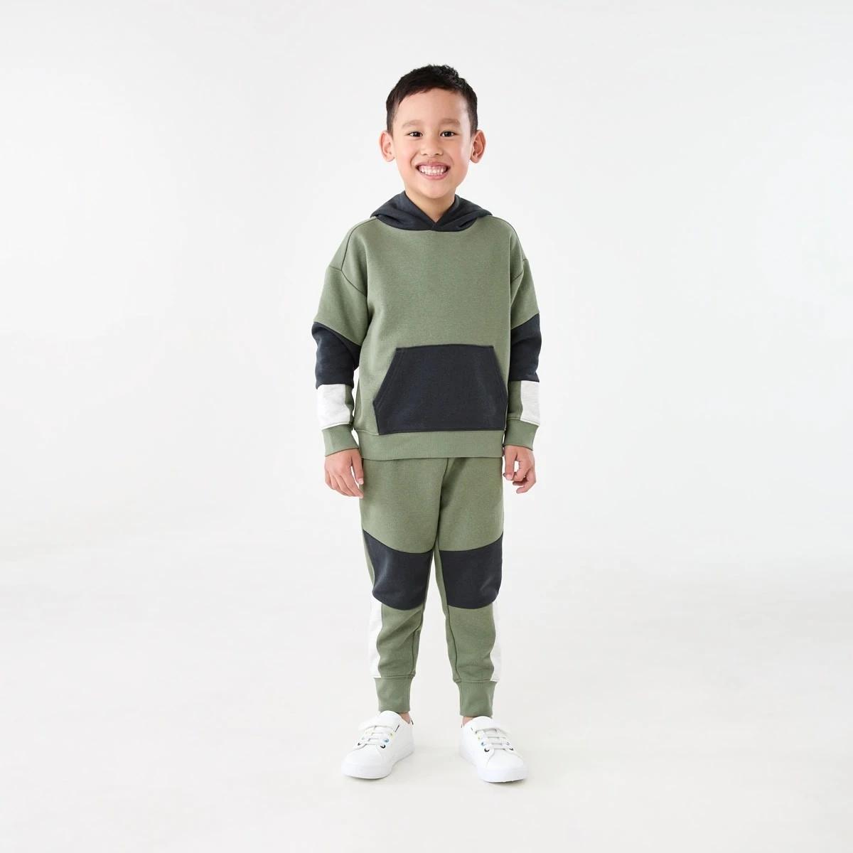 6 Colour Block Hoodie Sea Spray, 6 of 7