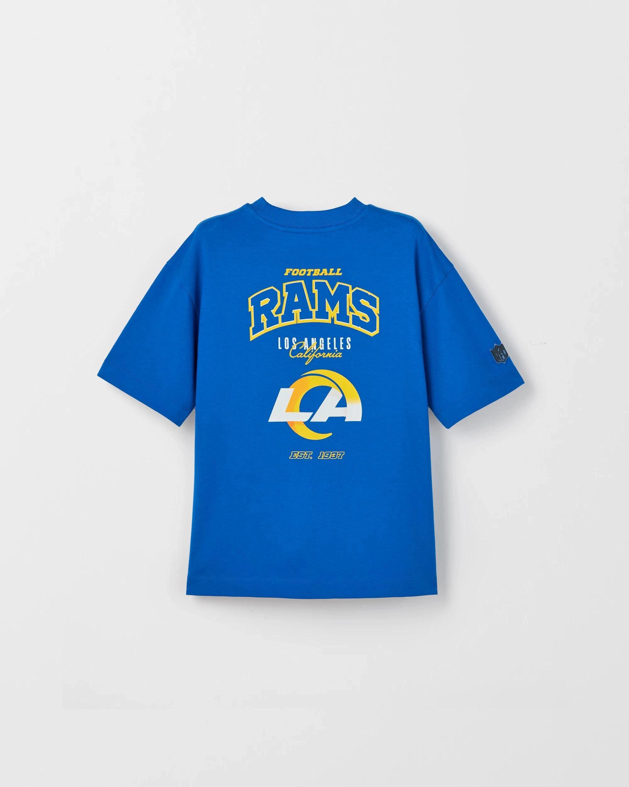 3 NFL Australian Cotton Oversized T-Shirt BLUE, 3 of 5