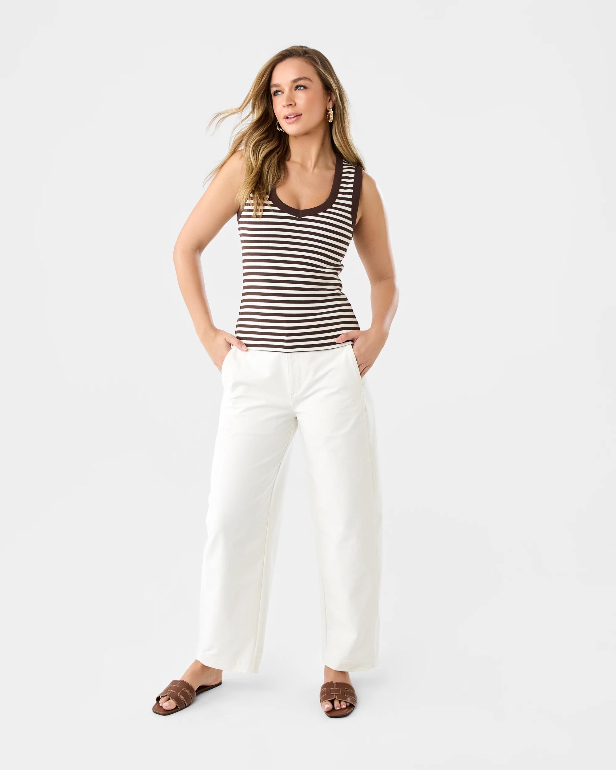2 Barrel Leg Pants Ecru, 2 of 8