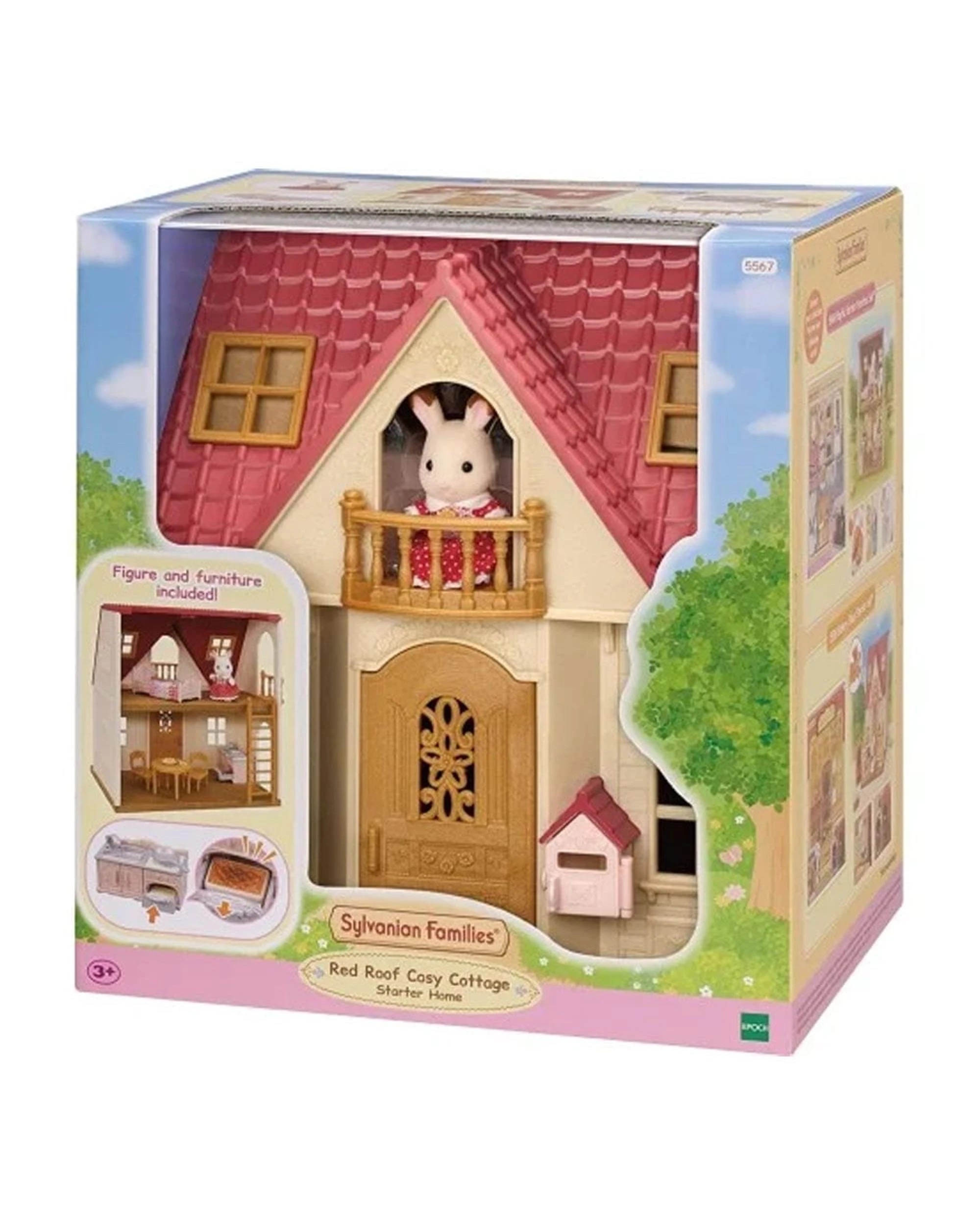 1 Sylvanian Families Red Roof Cosy Cottage Starter Home, 1 of 6