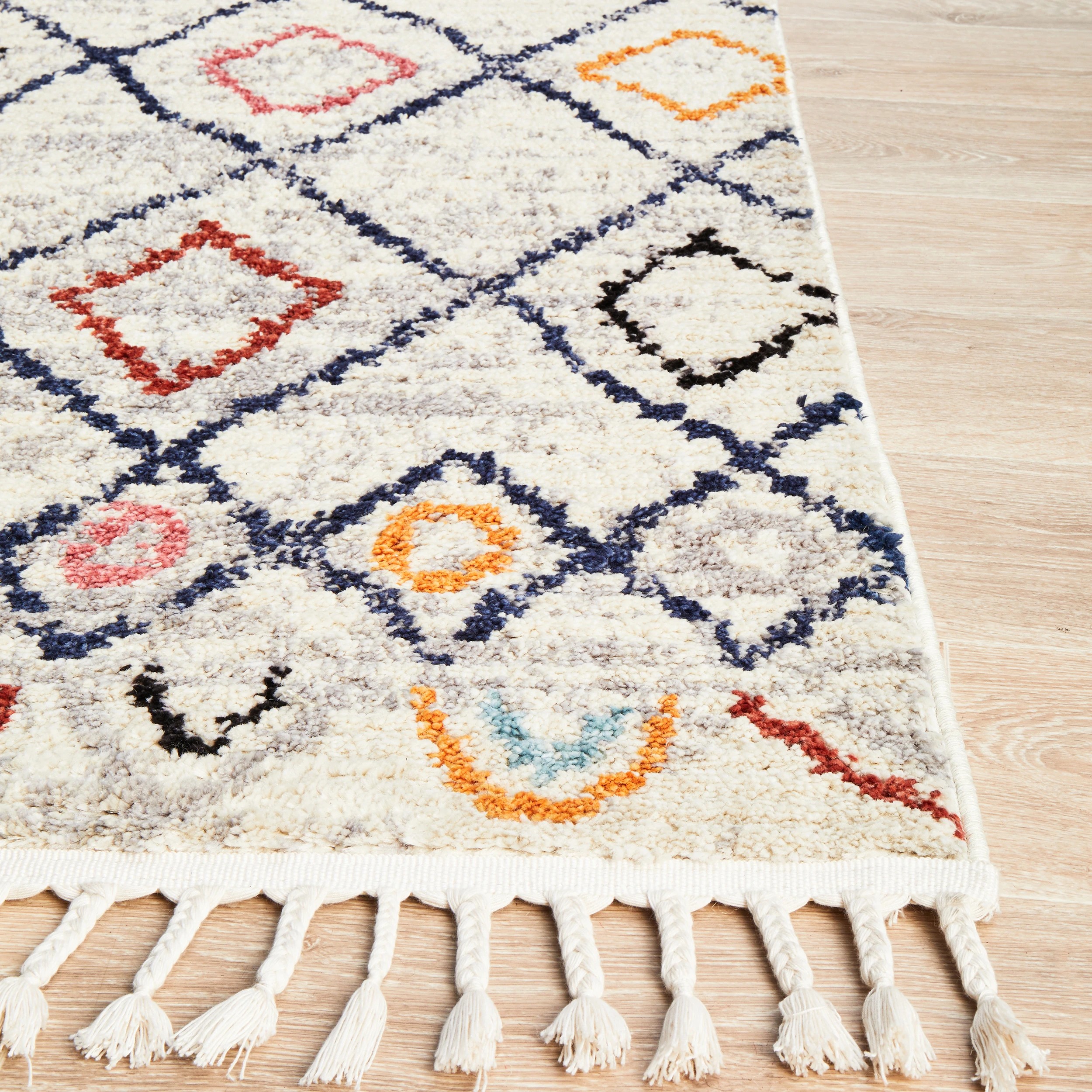 6 Common Ground Rugs Medina 666 400x300cm - Extra Extra Large Shag Rug - Natural, 6 of 8