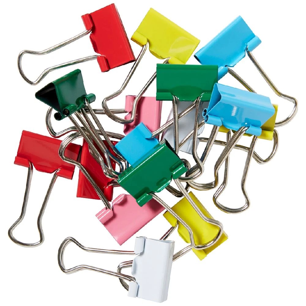 2 J.Burrows 19mm Foldback Clips Assorted 16 Pack, 2 of 3