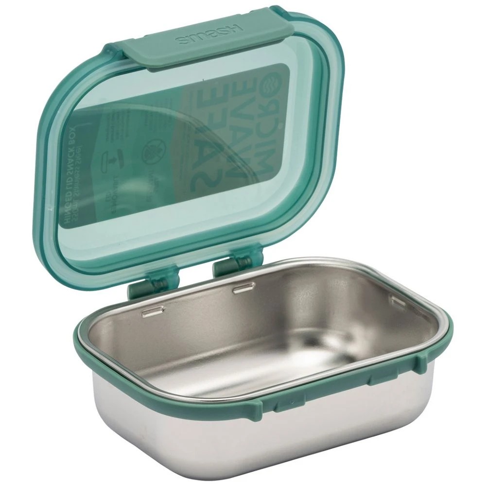 3 Smash Hinged Snack Box 550mL Sage, 3 of 4