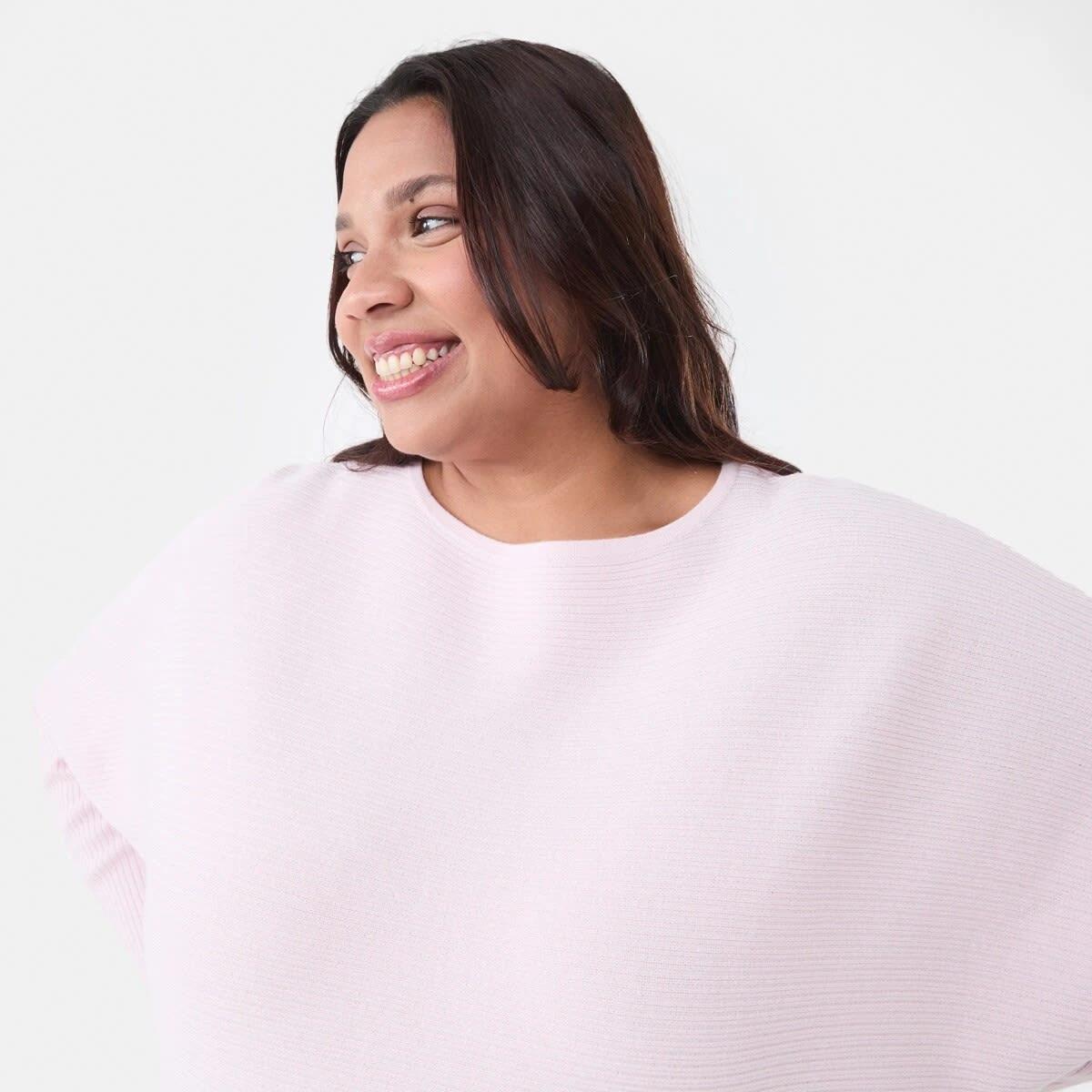 4 Curve Long Sleeve Batwing Jumper SOFT BLOSSOM, 4 of 5