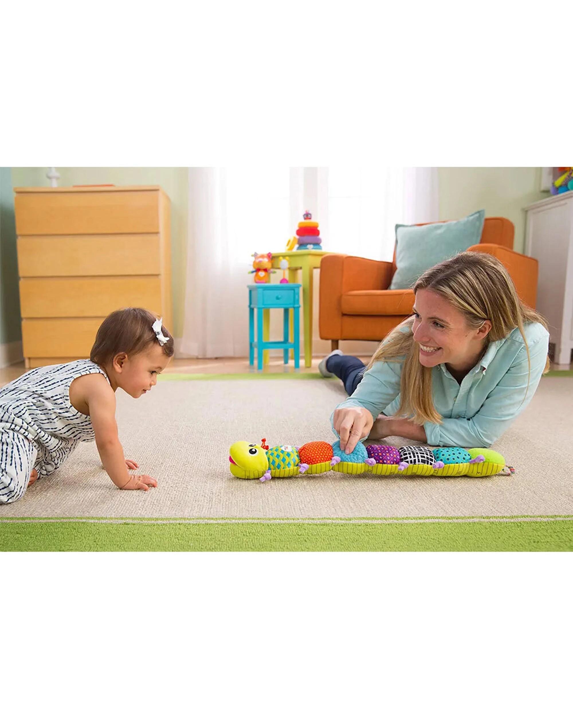Lamaze Musical Inchworm Plush Toy Soft Sensory Baby Toy - Multi - Kmart