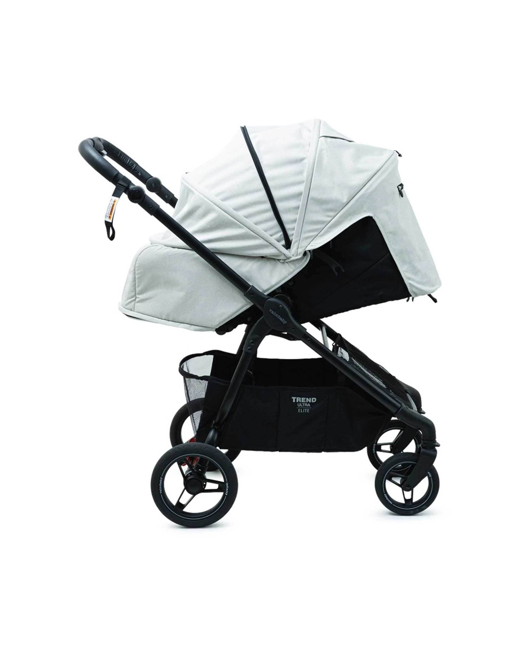 2 Valcobaby Trend Ultra Elite Stroller Pram Reversible One-Hand Fold Infinity - Grey, 2 of 9
