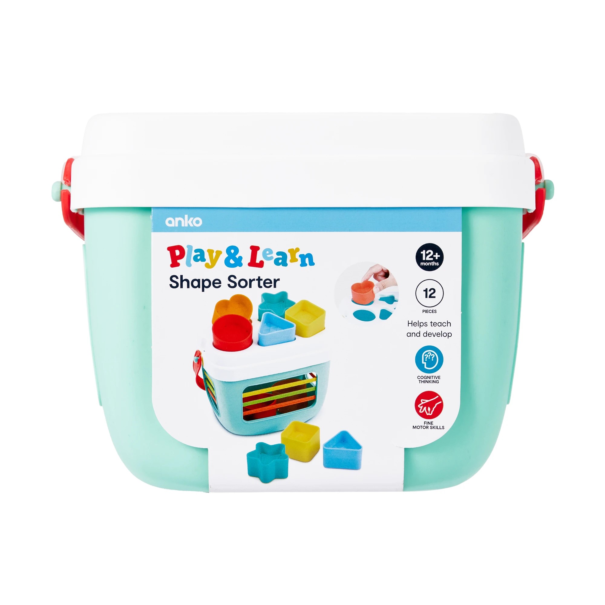 10 12 Piece Play & Learn Shape Sorter Set, 10 of 10