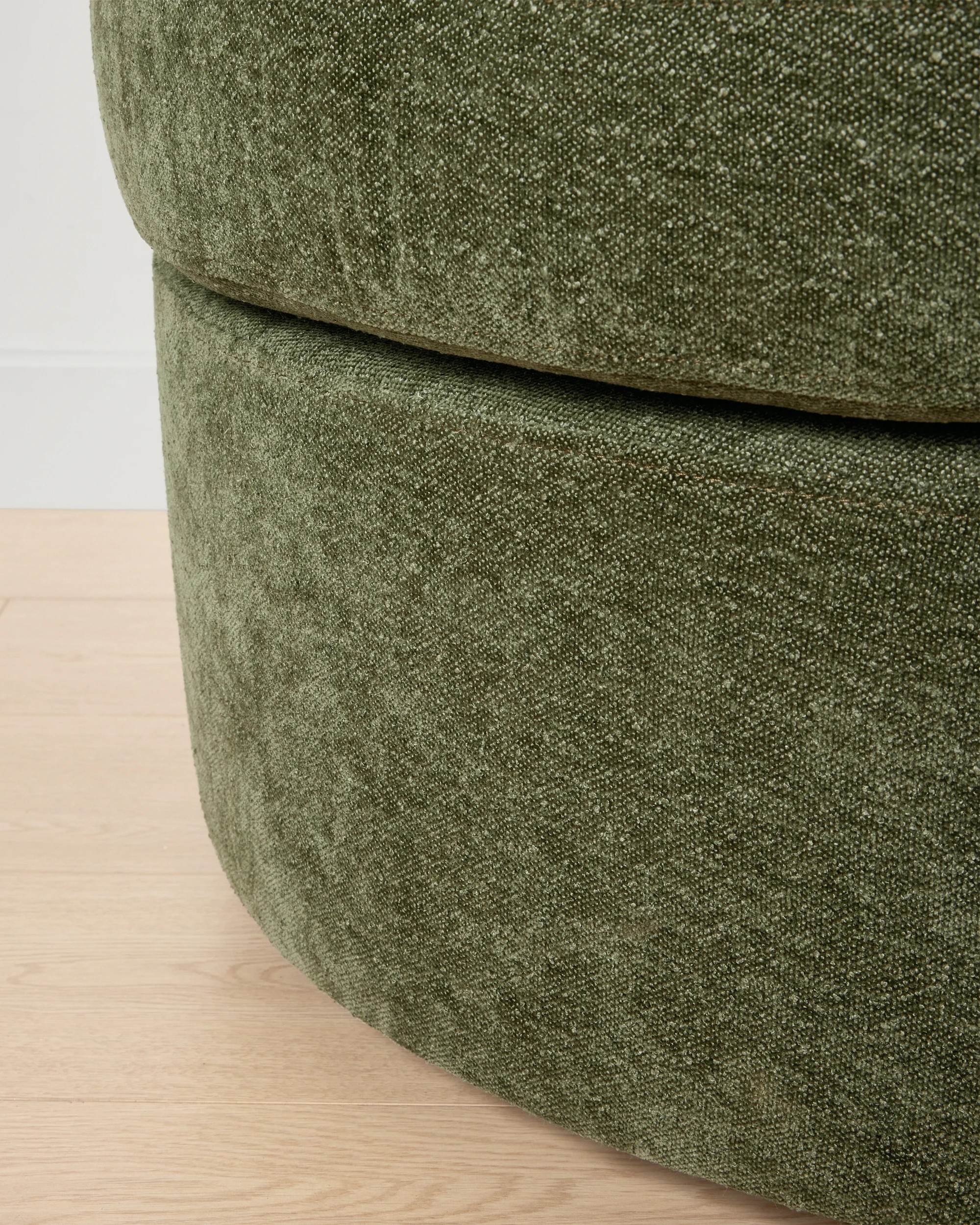 8 Chenille Swivel Chair - Green, 8 of 9