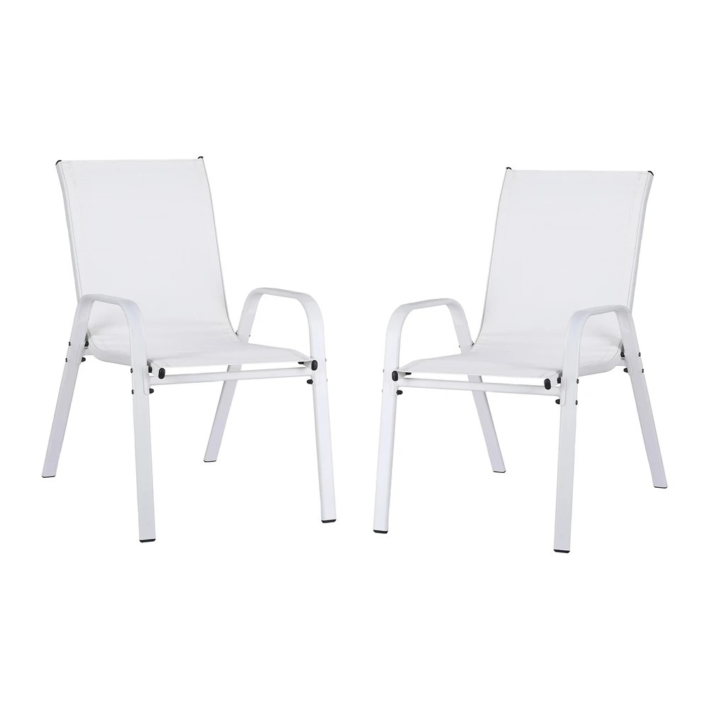 1 Gardeon 2PC Outdoor Dining Chairs Stackable Lounge Chair Patio Furniture - Multi, 1 of 6