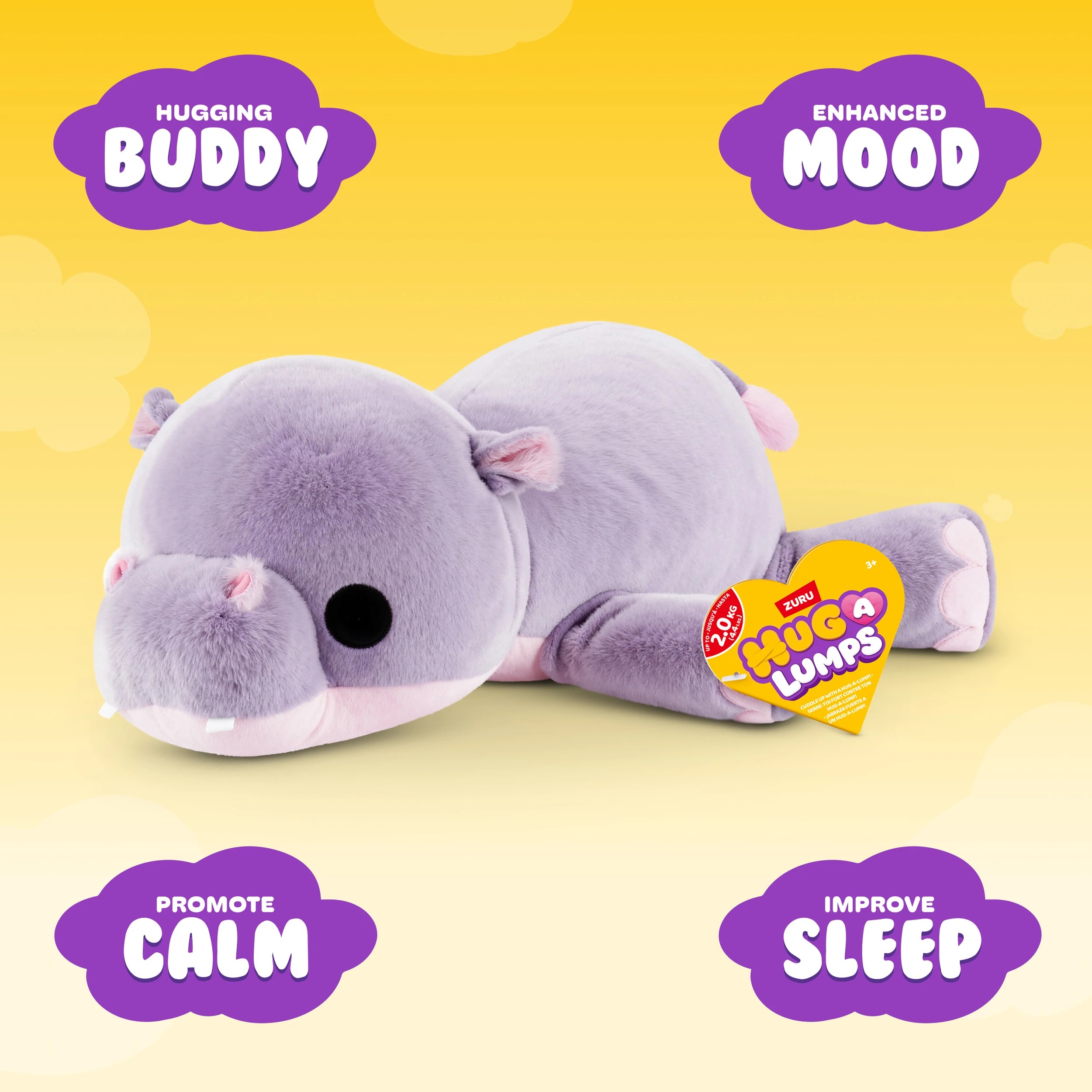 6 Zuru Hug-A-Lumps Plush Toy - Large, Assorted, 6 of 7
